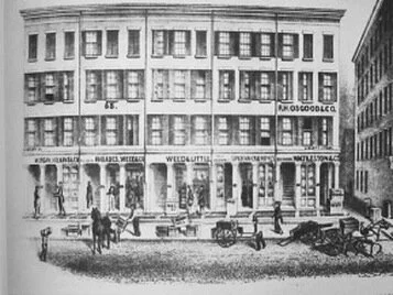 Pearl Street, New York c. 1834 - Looks innocent enough.
