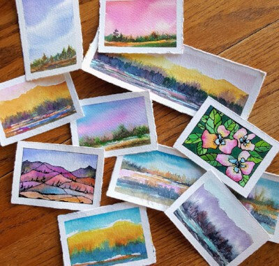 Online Watercolor Postcards Workshop — Kara Aina Art