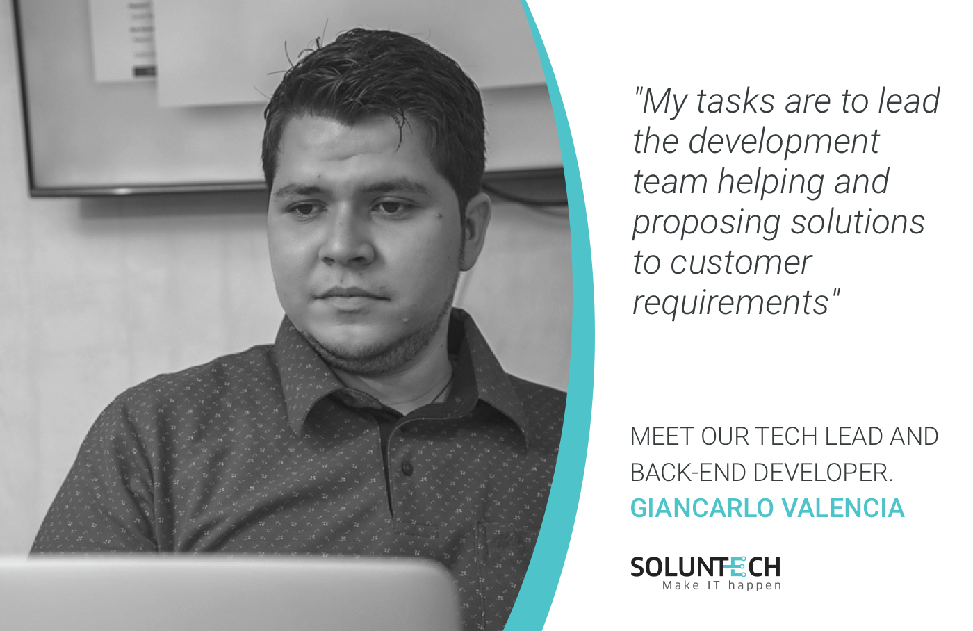 Meet Giancarlo Valencia, Tech Lead and Back-End Developer.