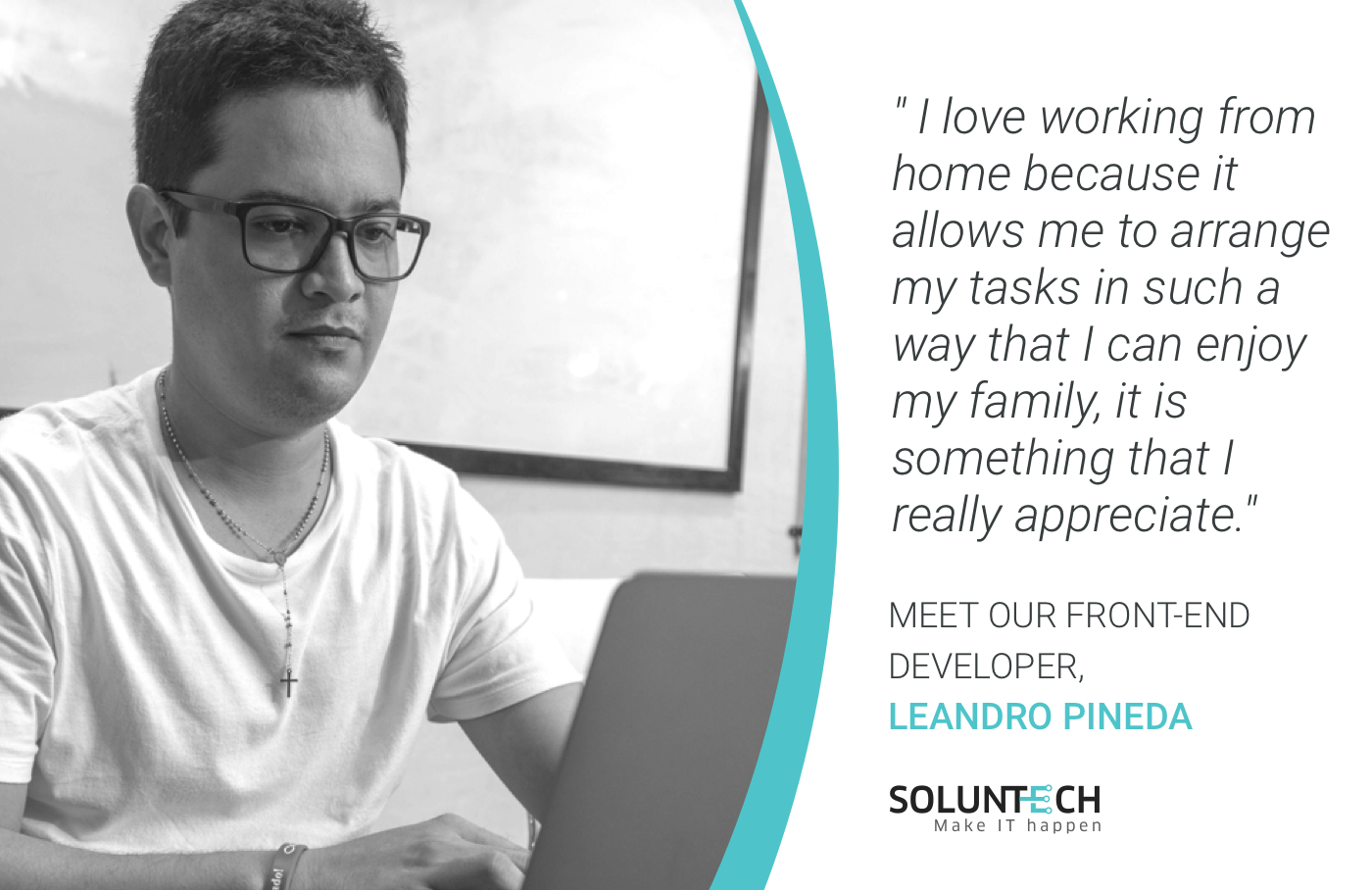 Meet our Front-End Developer, Leandro Pineda.
