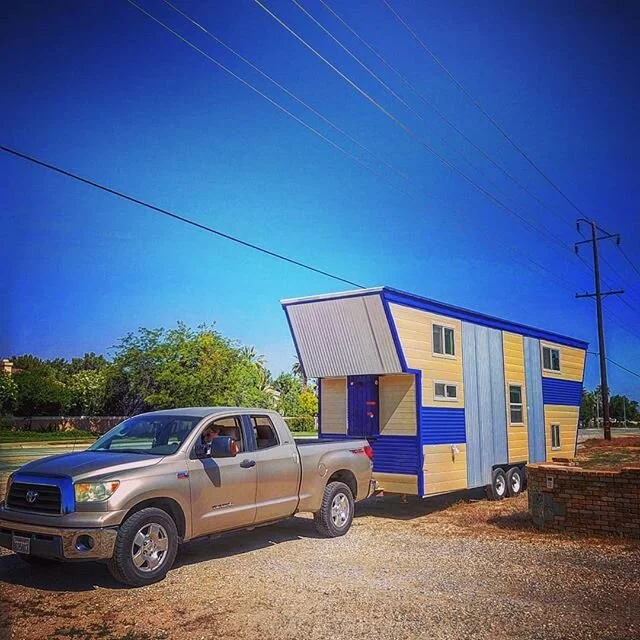 We got the Ark moved and put into place! 
#tinywingshomes 
#anewwayofliving 
#staypositivelyyoung 
#theark