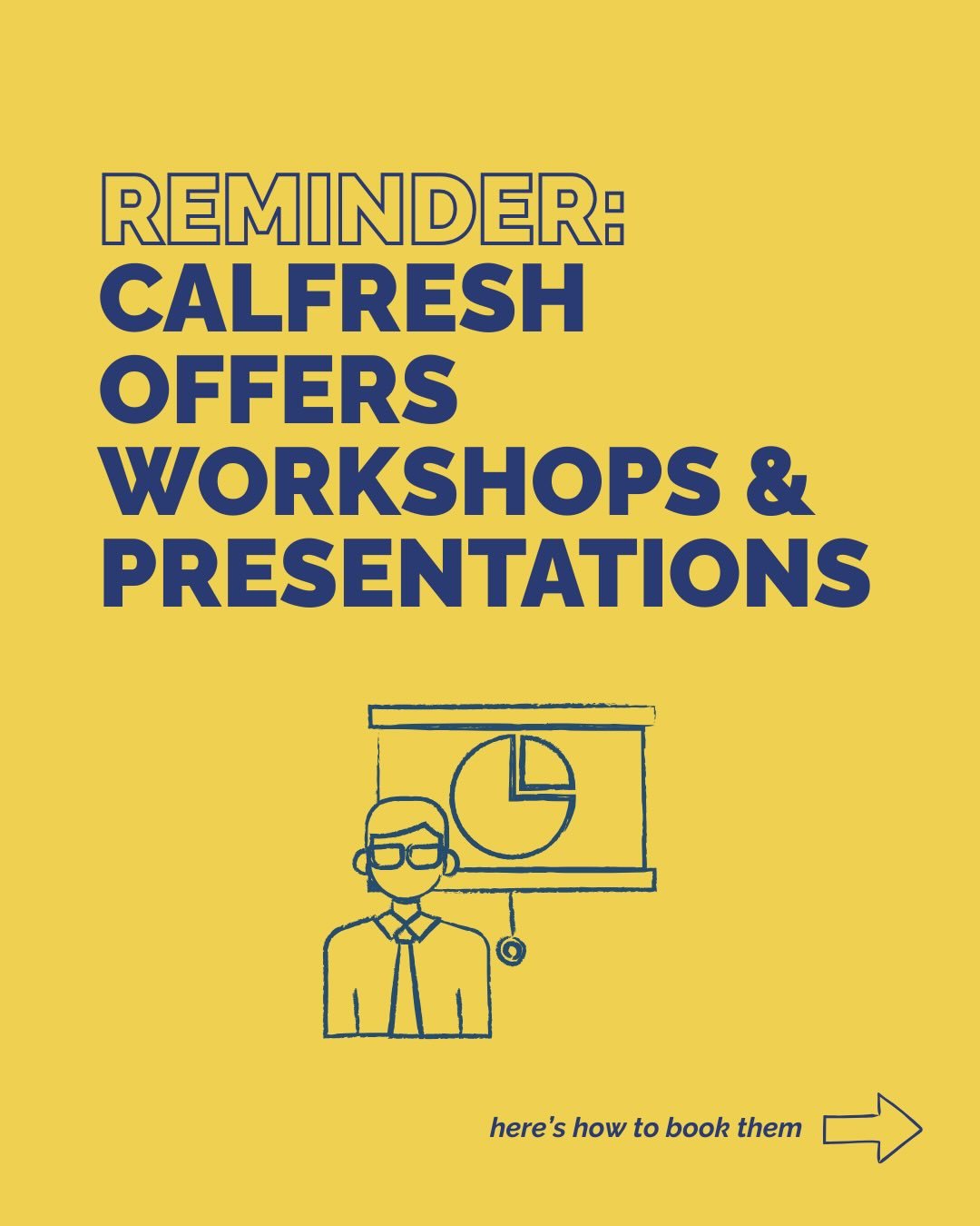 Here&rsquo;s a friendly reminder to all Cal Poly faculty and staff that the CalFresh Outreach team offers application workshops/drop-ins and classroom presentations. Swipe to learn how to book one for next quarter! We hope to collaborate with you :) 