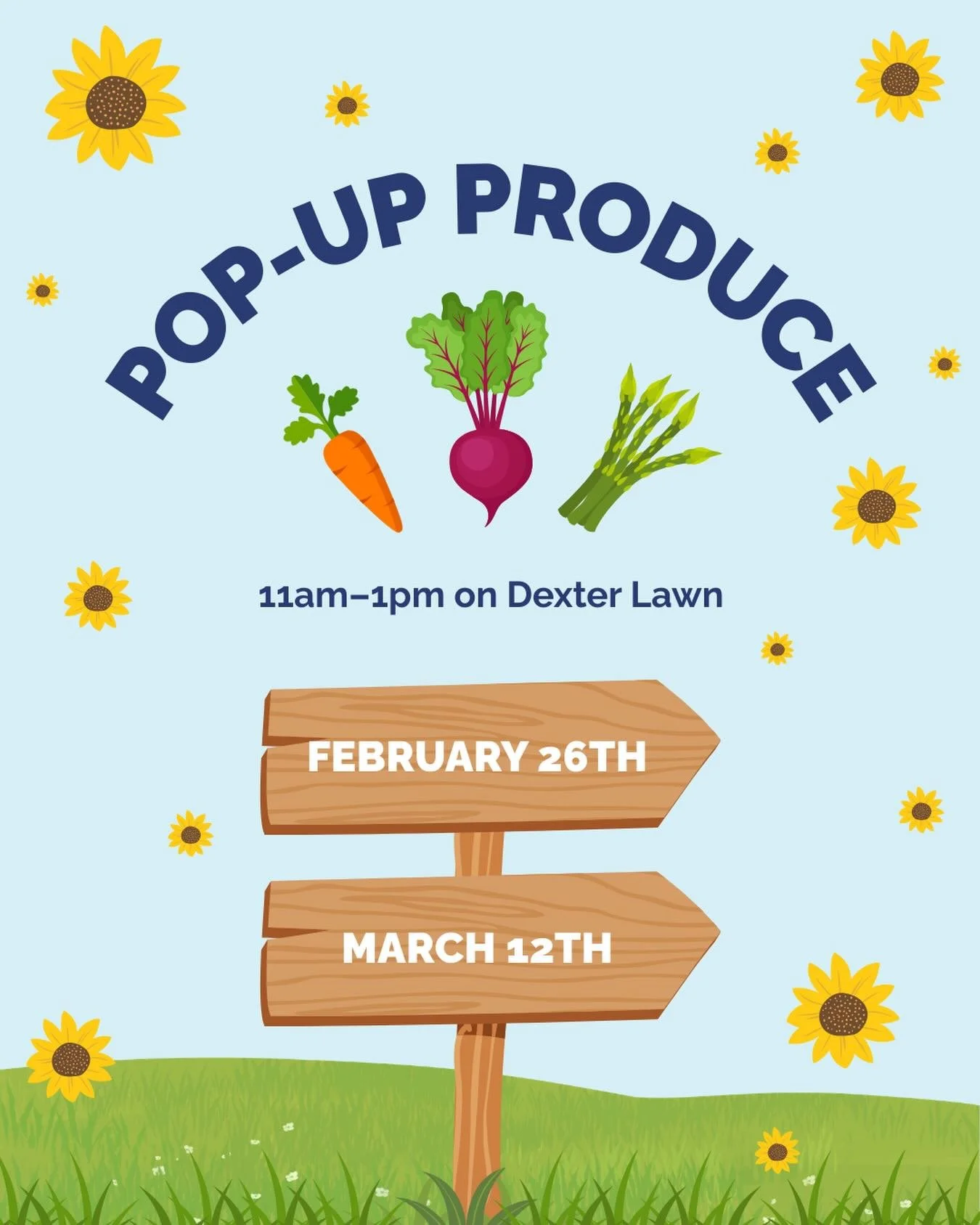 Want FREE in-season produce? Stop by Thursday, 2/26 and 3/12, on Dexter Lawn from 11 am-1 pm for our Pop-Up Produce booth! Produce provided by Cal Poly Crops :) See you there! #calfresh #calpoly #calpolyslo