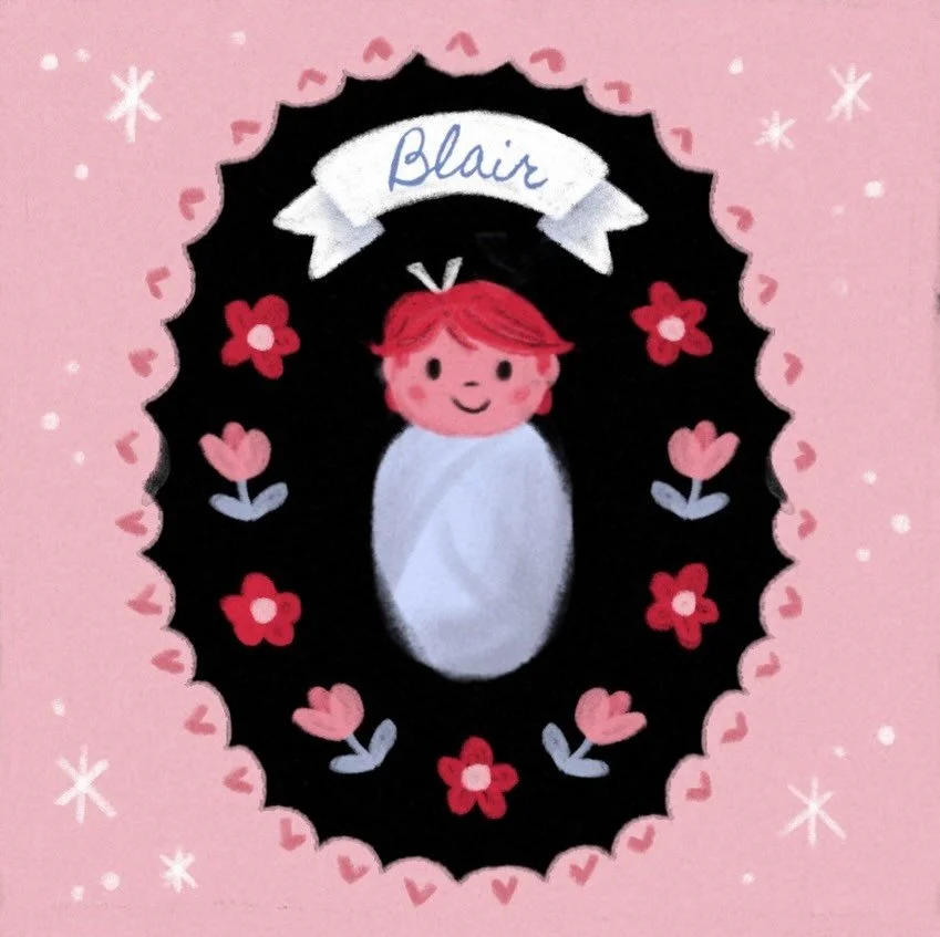 My latest project was 9 months in the making. We welcomed baby Blair into the world a few weeks ago, and we are absolutely smitten 💕