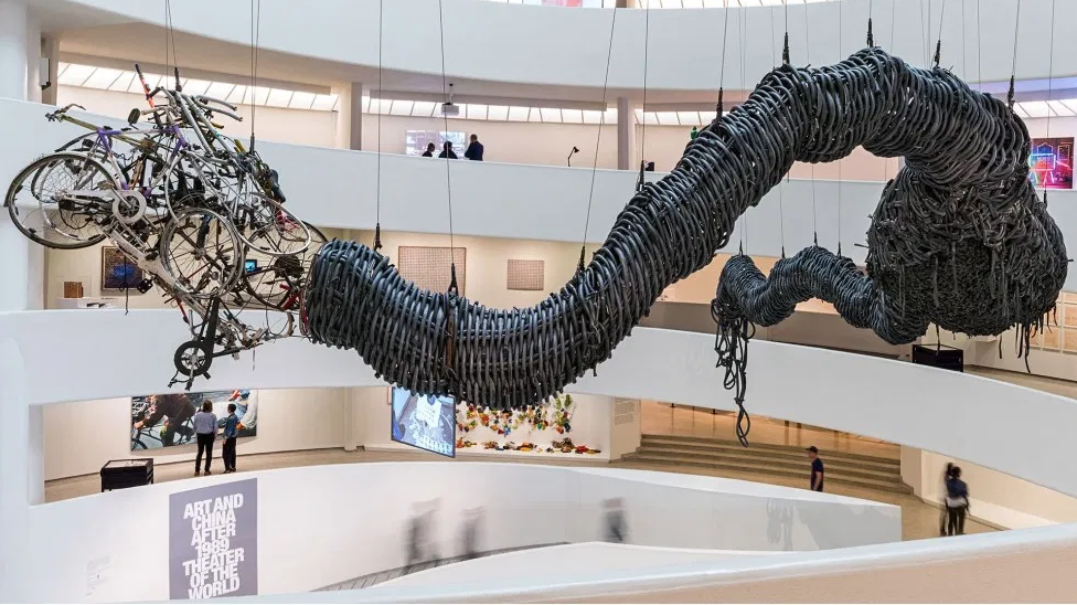 Chen Zhen, “Precipitous Parturition” (1999), from “Art in China after 1989”, Guggenheim Museum, 2017