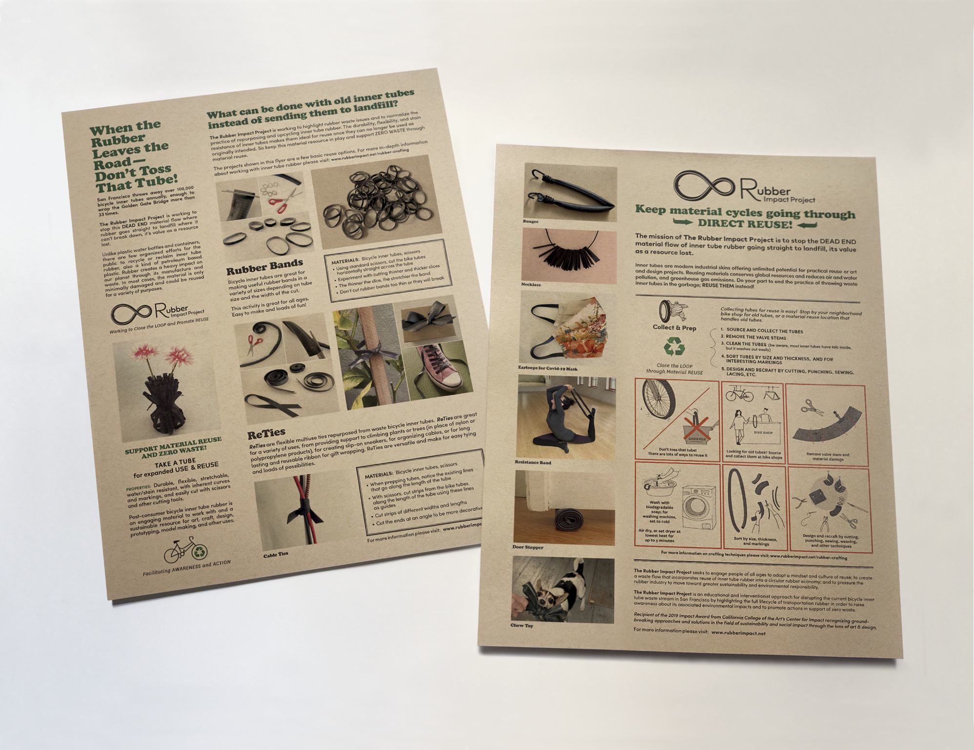 Informational Resource Sheets with simple DIY projects