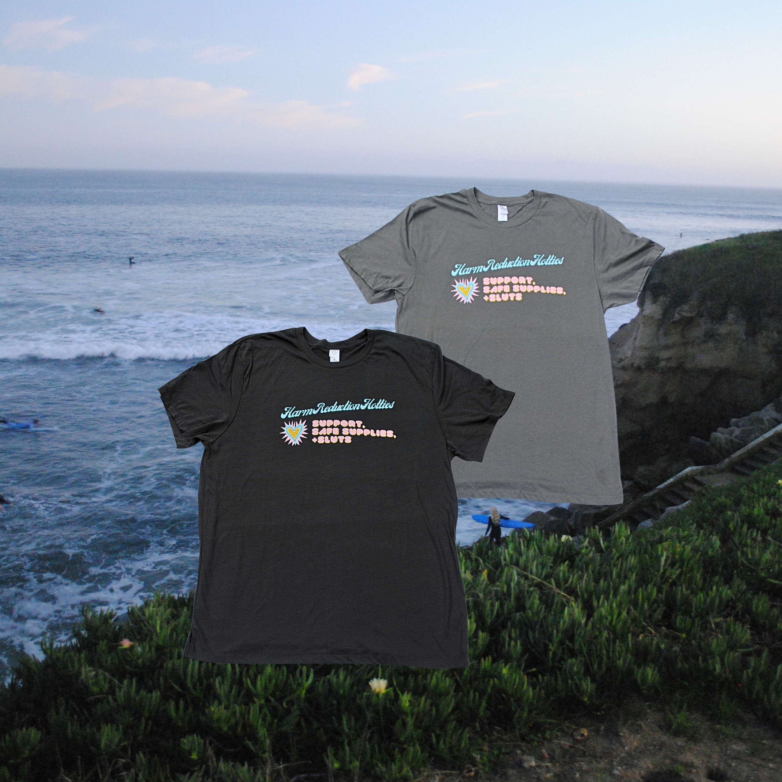 Harm Reduction Hotties  Short Sleeve Shirt
