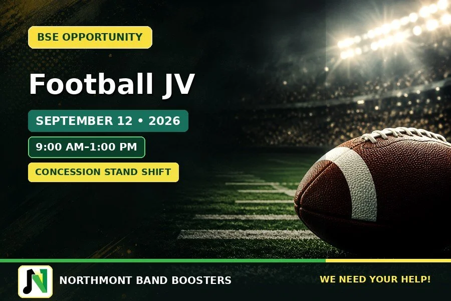 Football JV — Concession Help Needed! | September 12