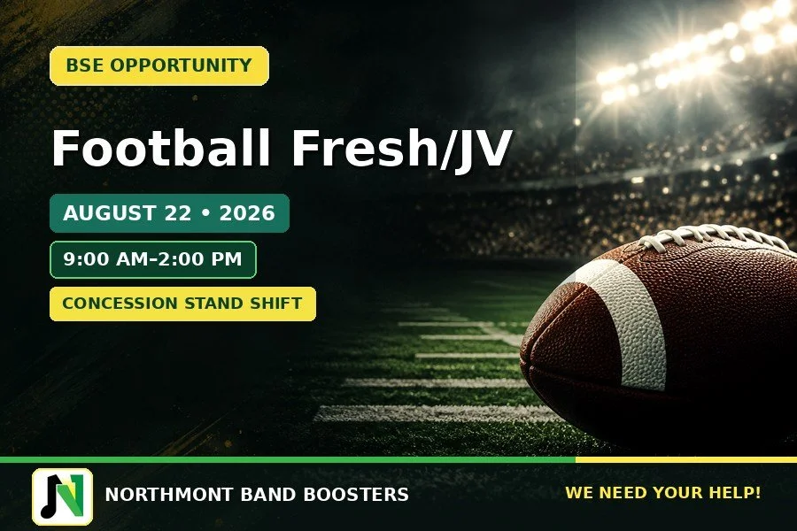 Football Fresh/JV — Concession Help Needed! | August 22