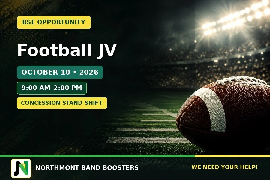 Football JV — Concession Help Needed! | October 10