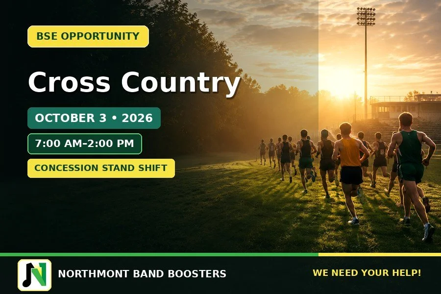 Cross Country — Concession Help Needed! | October 3