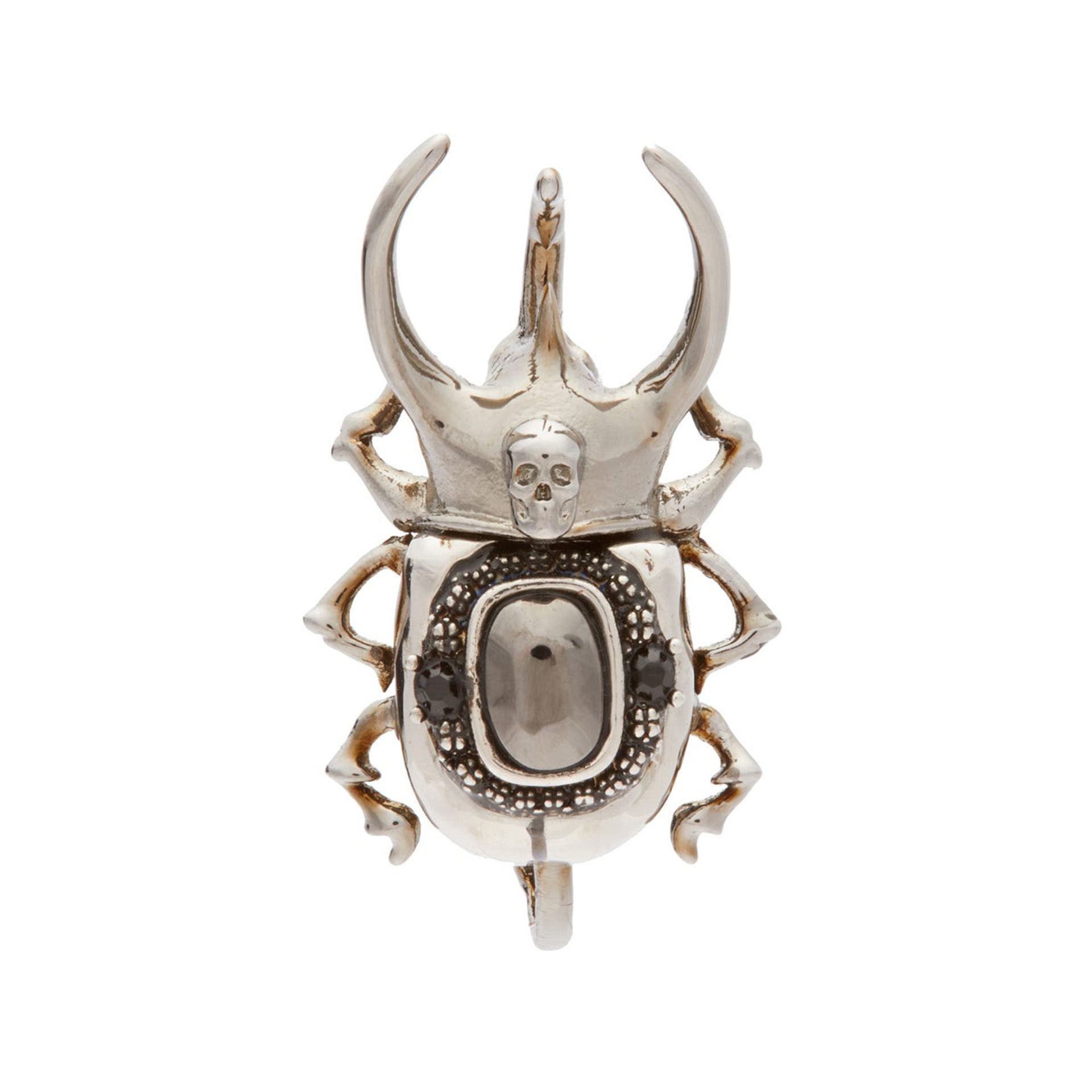 ALEXANDER MCQUEEN  Beetle single clip earring