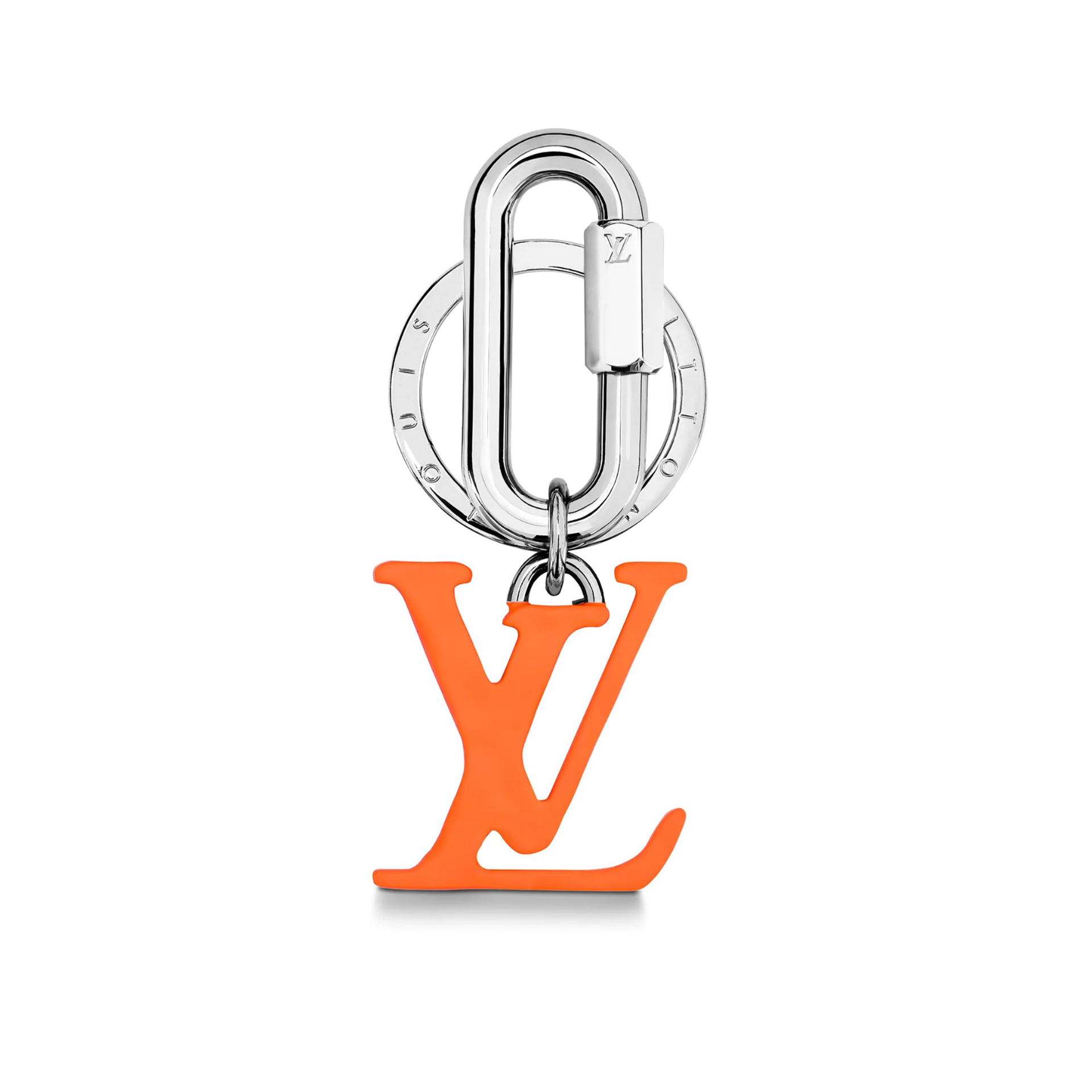Louis Vuitton LV Shape Bag Charm and Key Holder Orange