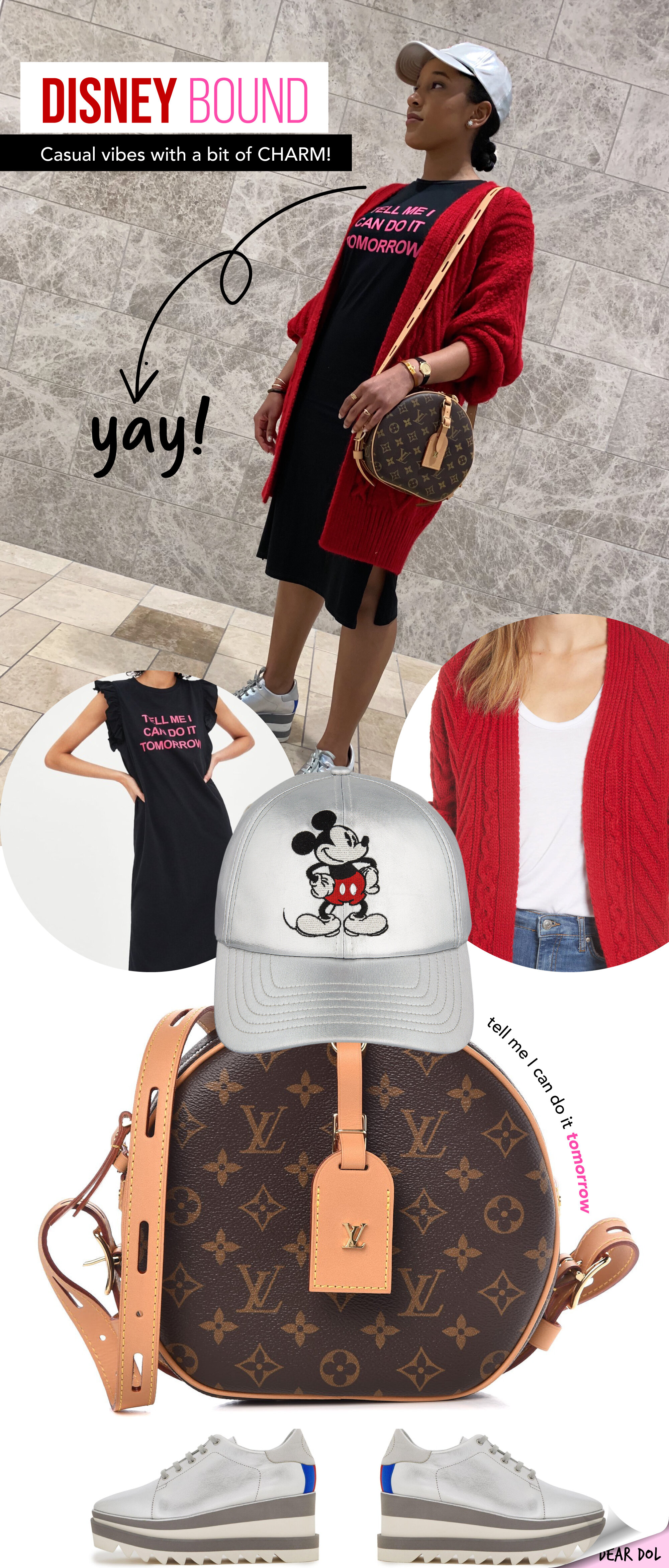 AS SEEN ON ME: A Disney Bound Outfit featuring a Slogan T-shirt dress —  Dear Dol