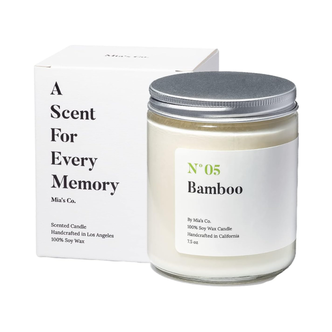 Mia's Co Bamboo Scented Candle