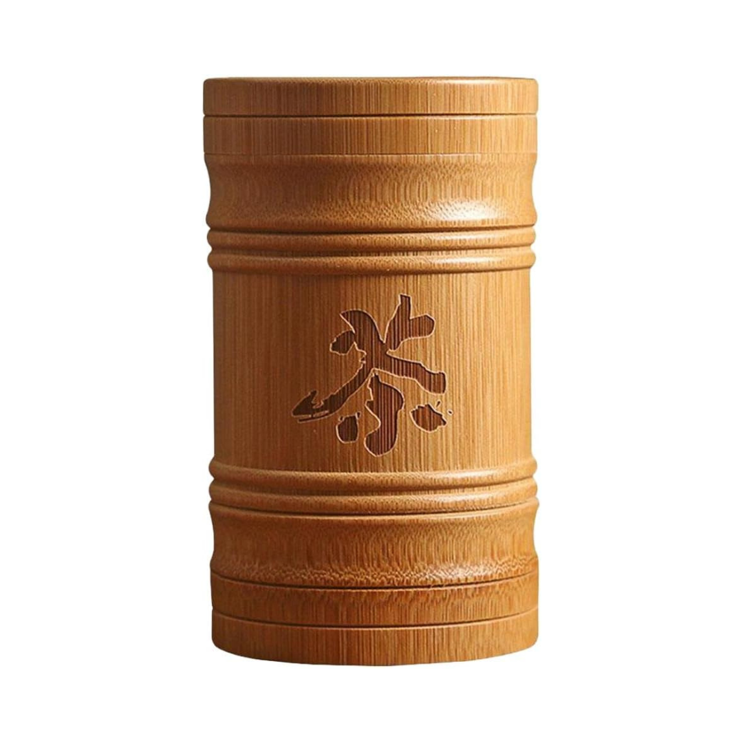 Natural Bamboo Tea Storage Jar