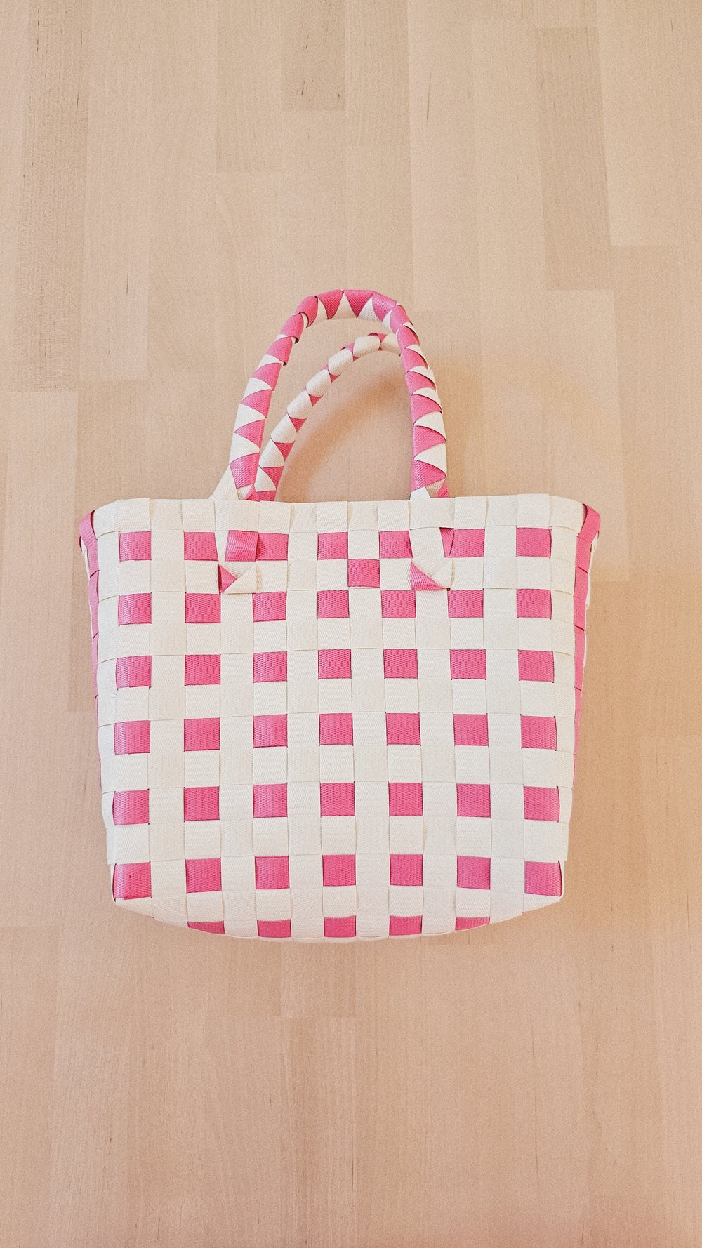 Woven mini tote