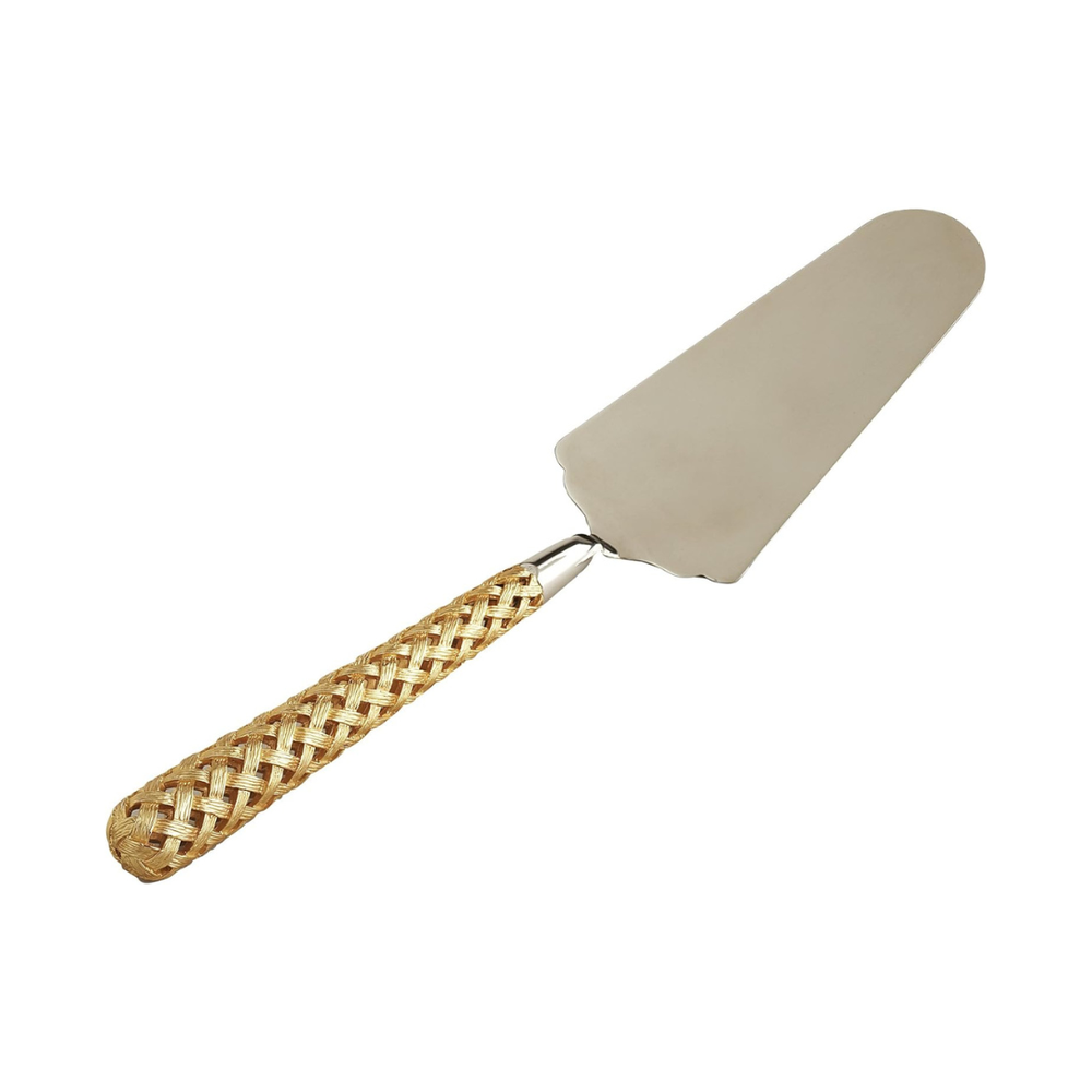 L'Objet Gold Hollow Braid Cake Server.png