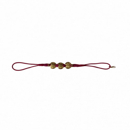 Vintage Women's Medallion Braided Rope Belt