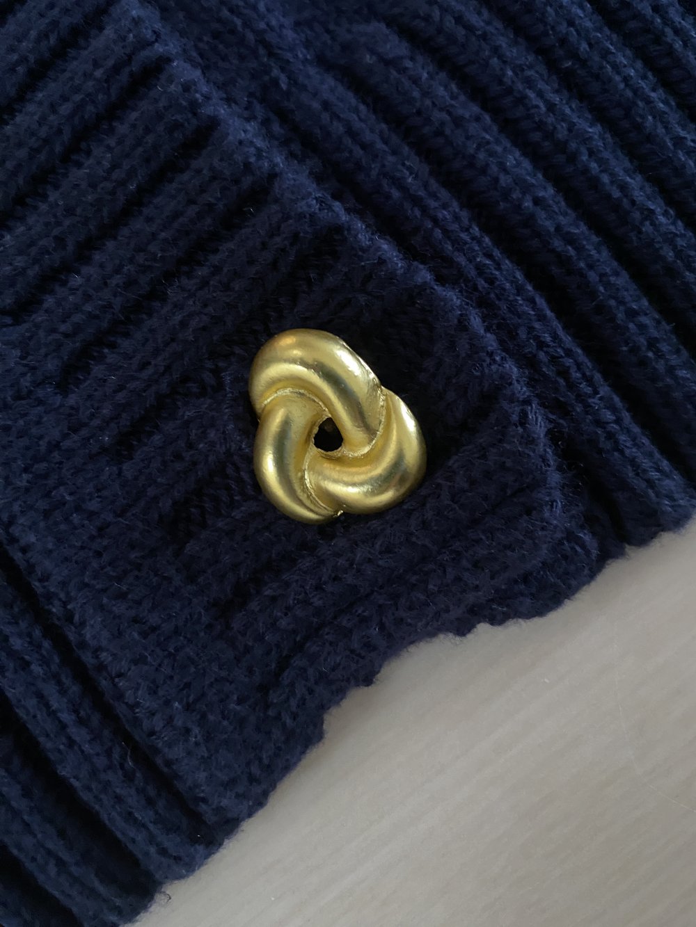 dark navy blue cardigan gold buttons