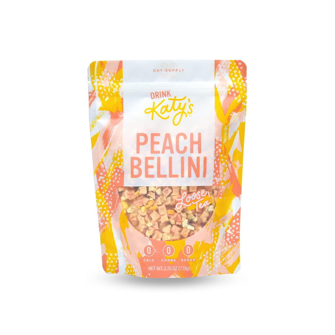 Drink Katy’s Peach Bellini Loose Leaf Premium Herbal Fruit Tea