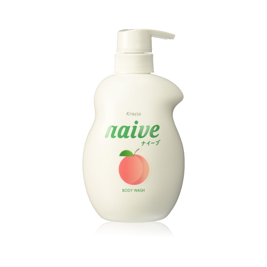 KRACIE Naive Body Pump Soap, Peach