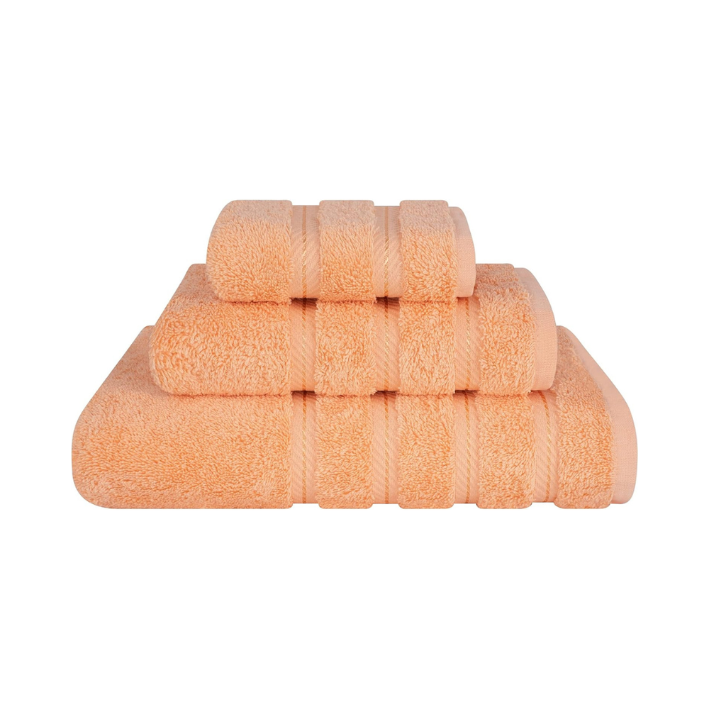 American Soft Linen Luxury 3 Piece Towel Sets - Malibu Peach
