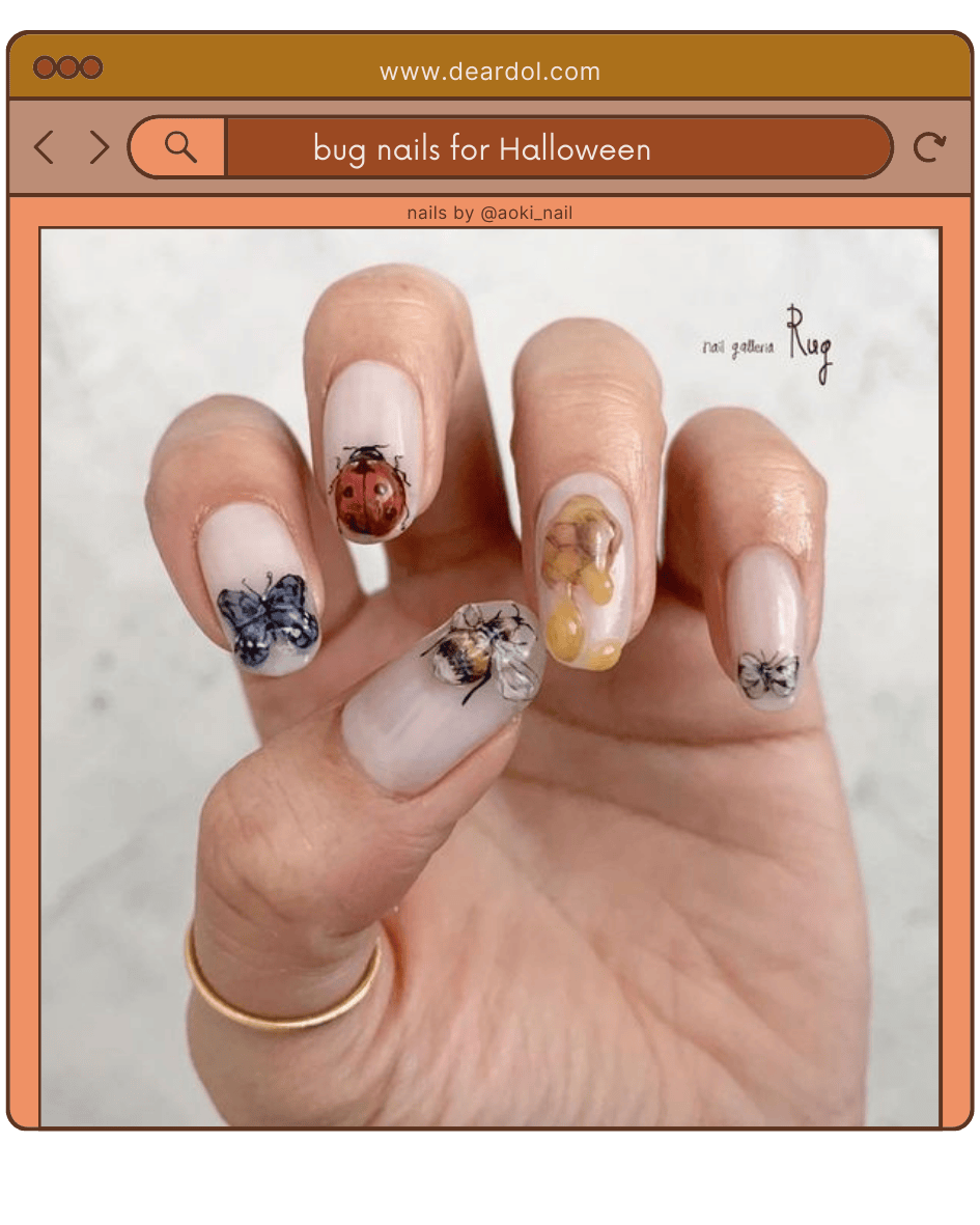 4. Bug Nail Design Ideas
