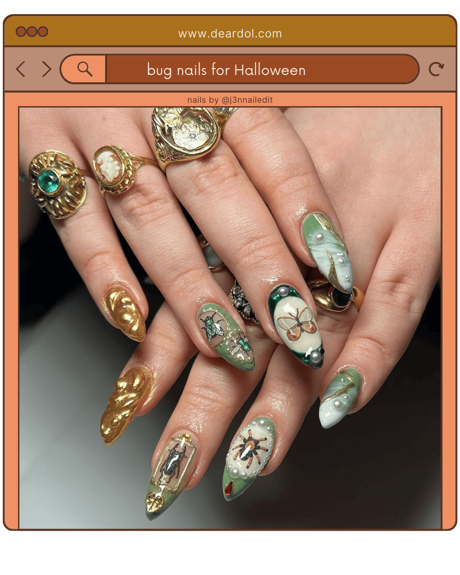 6. Bug Nail Design Ideas