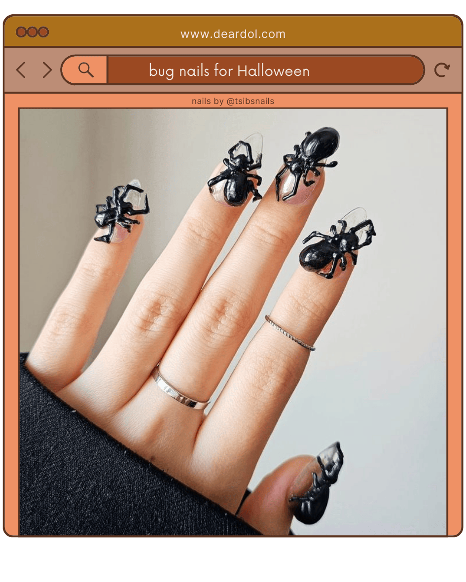 8. Bug Nail Design Ideas