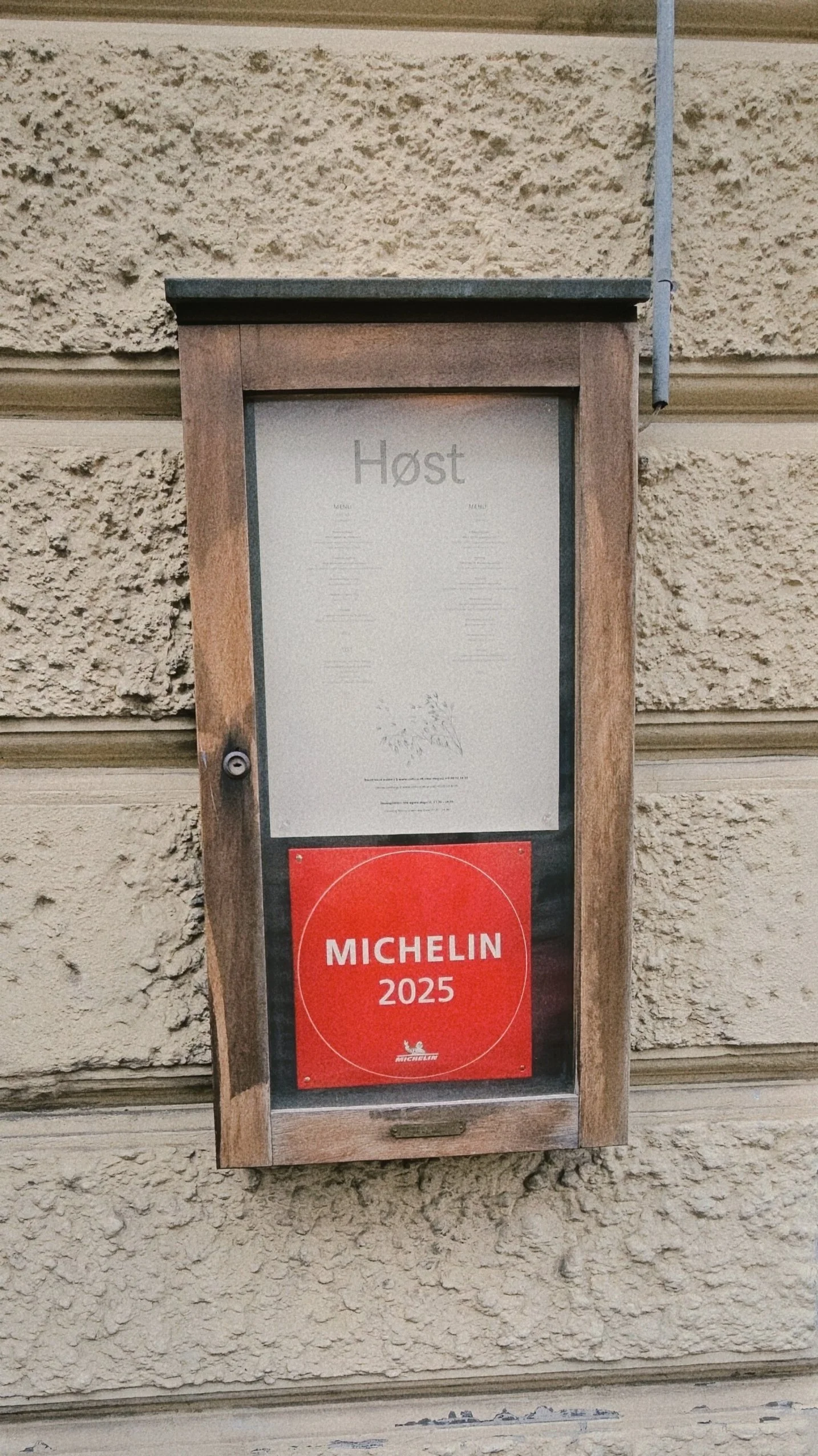 HØST is a recognized restaurant in the Michelin Guide