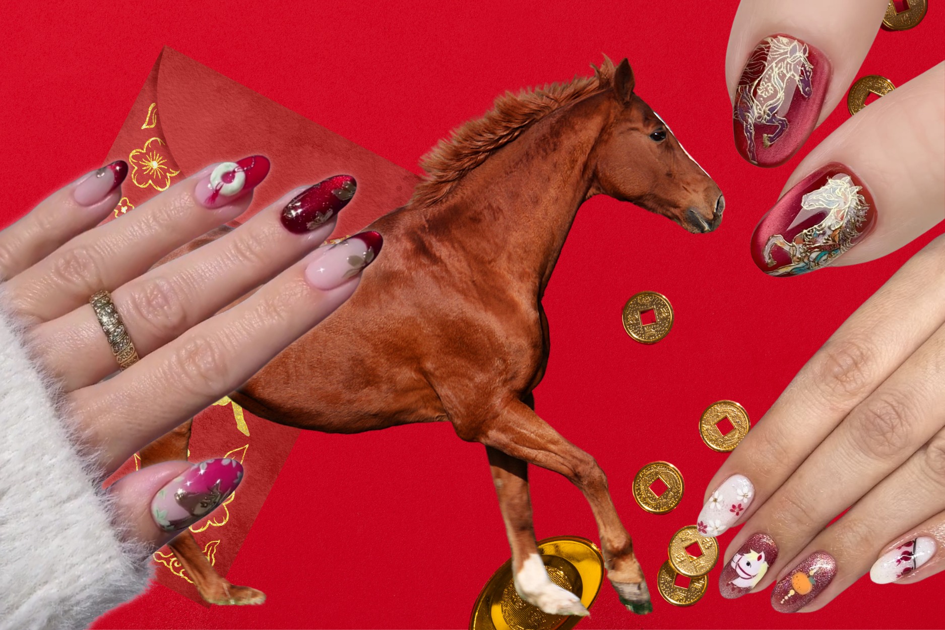 Prancing into 2026 with 20 Pretty Nail Ideas for the Year of the Horse