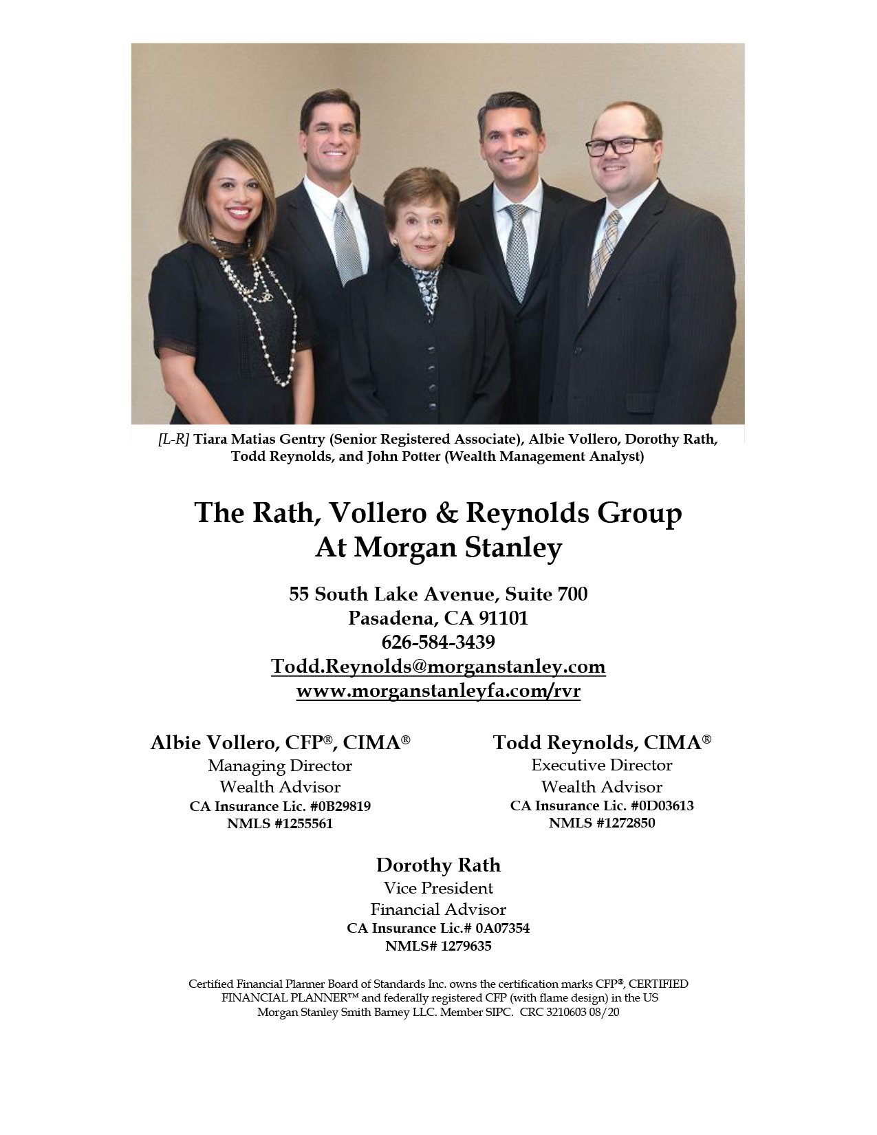 The Rath, Vollero & Reynolds Group at Morgan Stanley