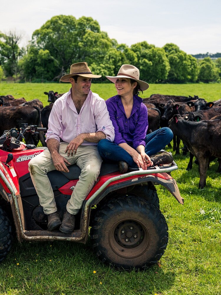 Sam and  Steph Trethewey founders of Tas Ag Co have registered Tasmanias first soil carbon project with AgriProve