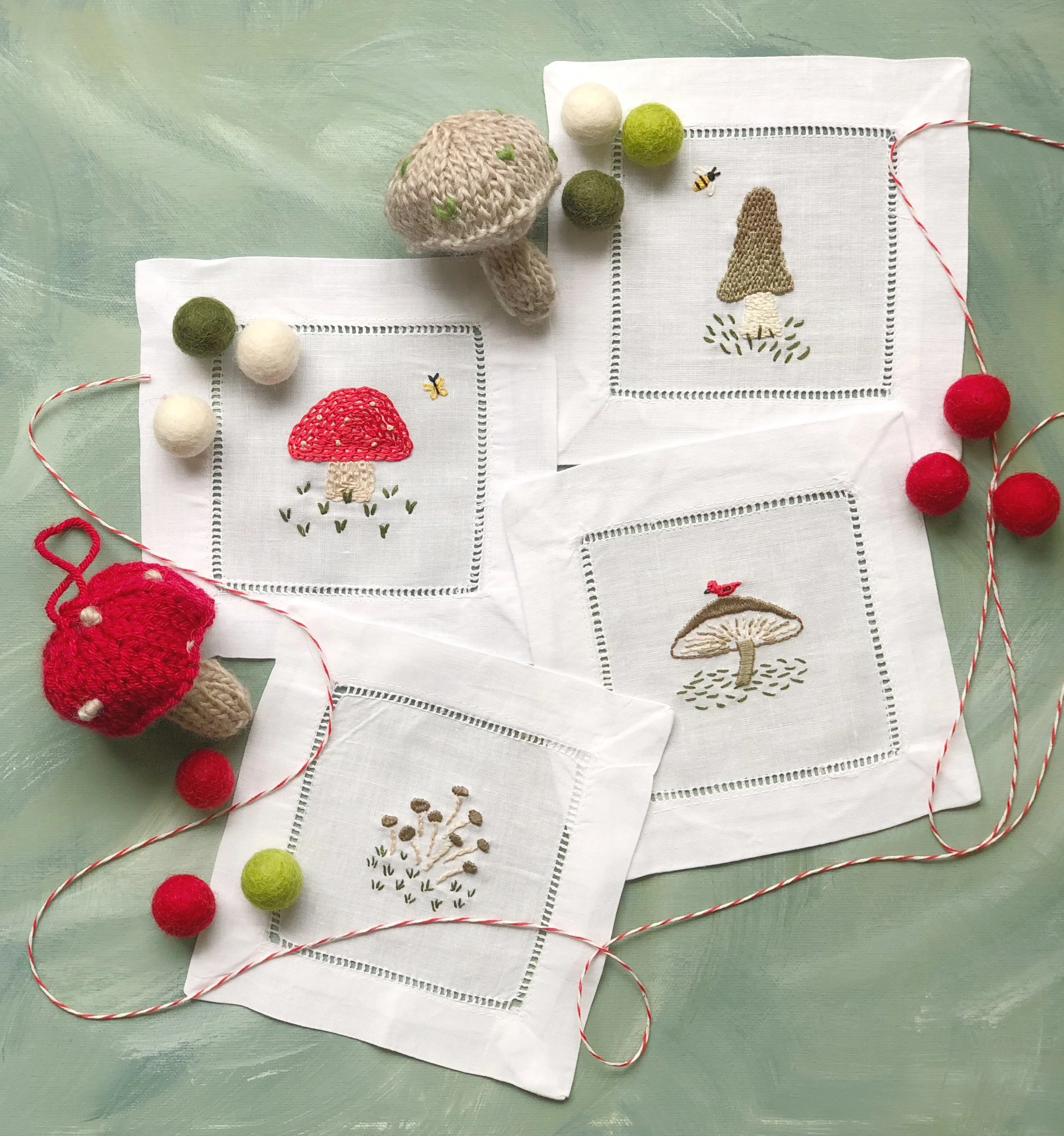 Toadstools Embroidery Kit