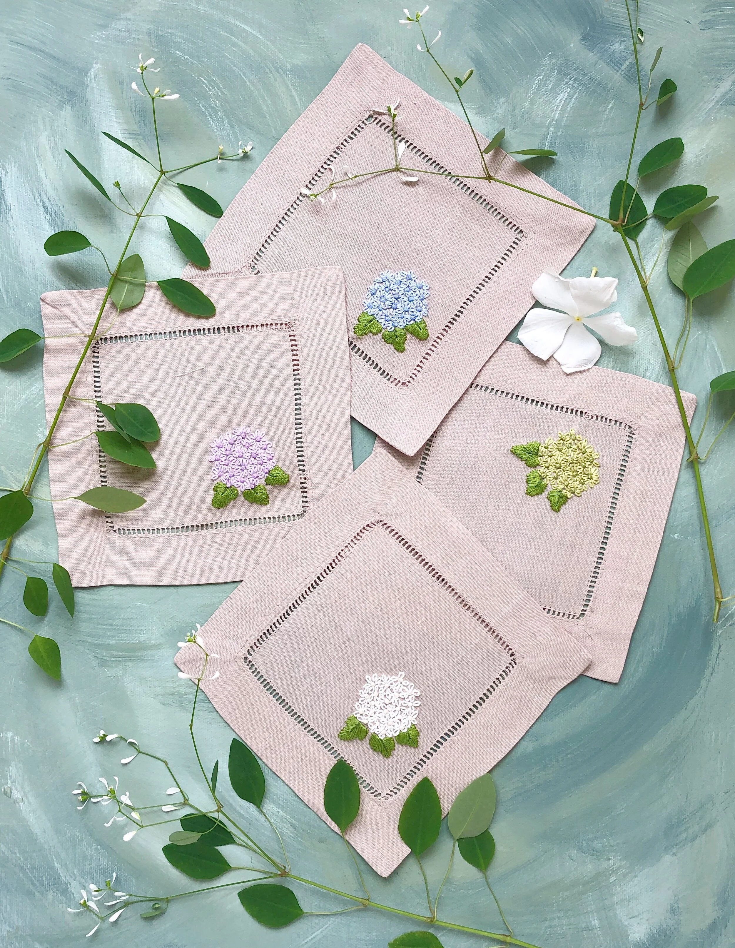 Hydrangea Embroidery Kit