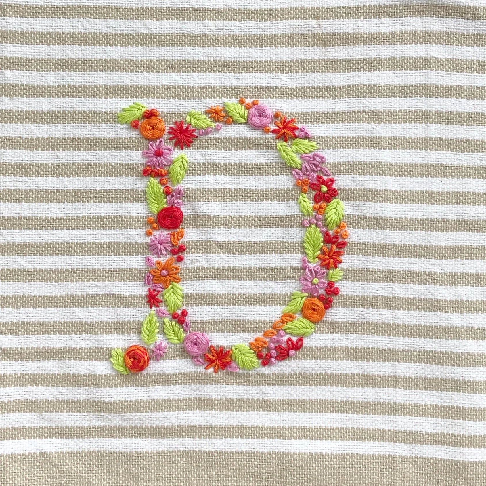 Embroidery Class - Letters 