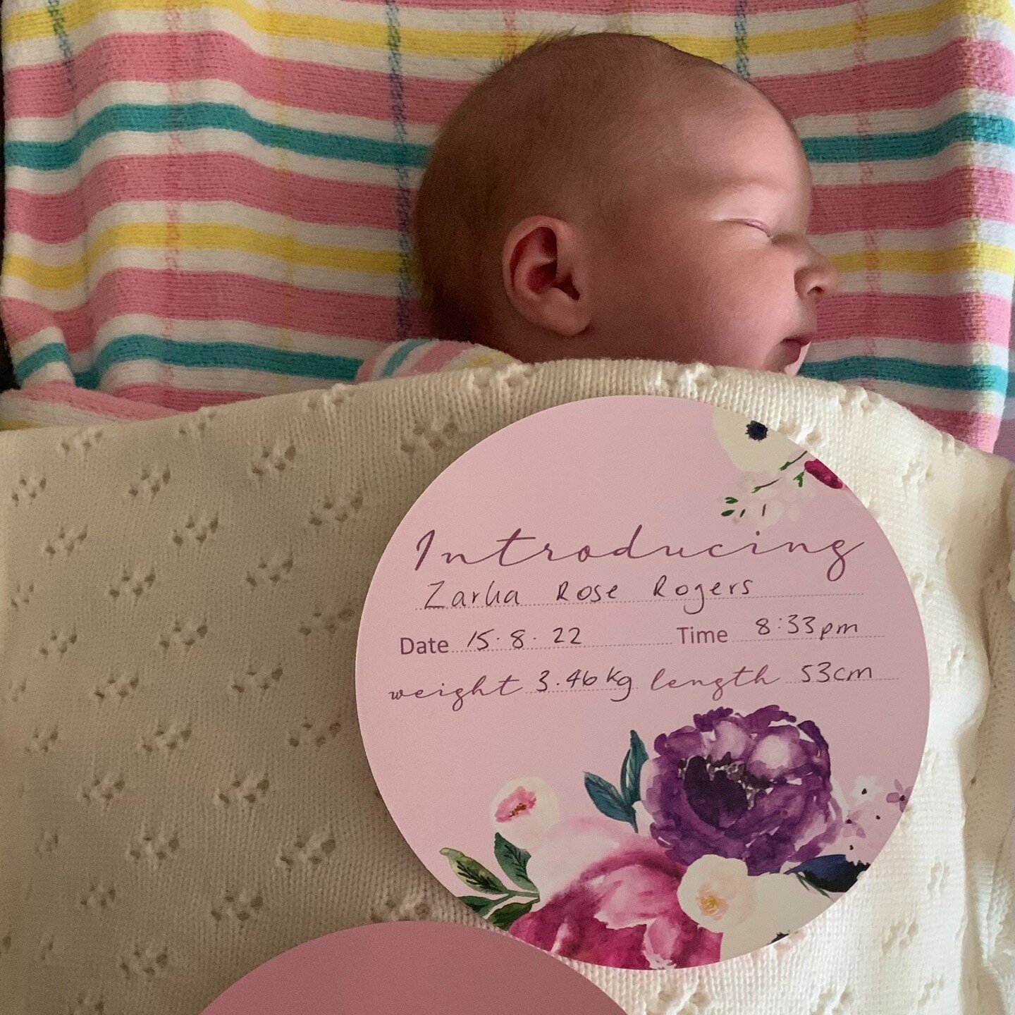 We have very exciting news we can finally share!

Brittaney and her husband Luke welcomed Zarlia Rose Rogers to the world last Monday!

Mum and bub are well and happily at home.

Congratulations!!!