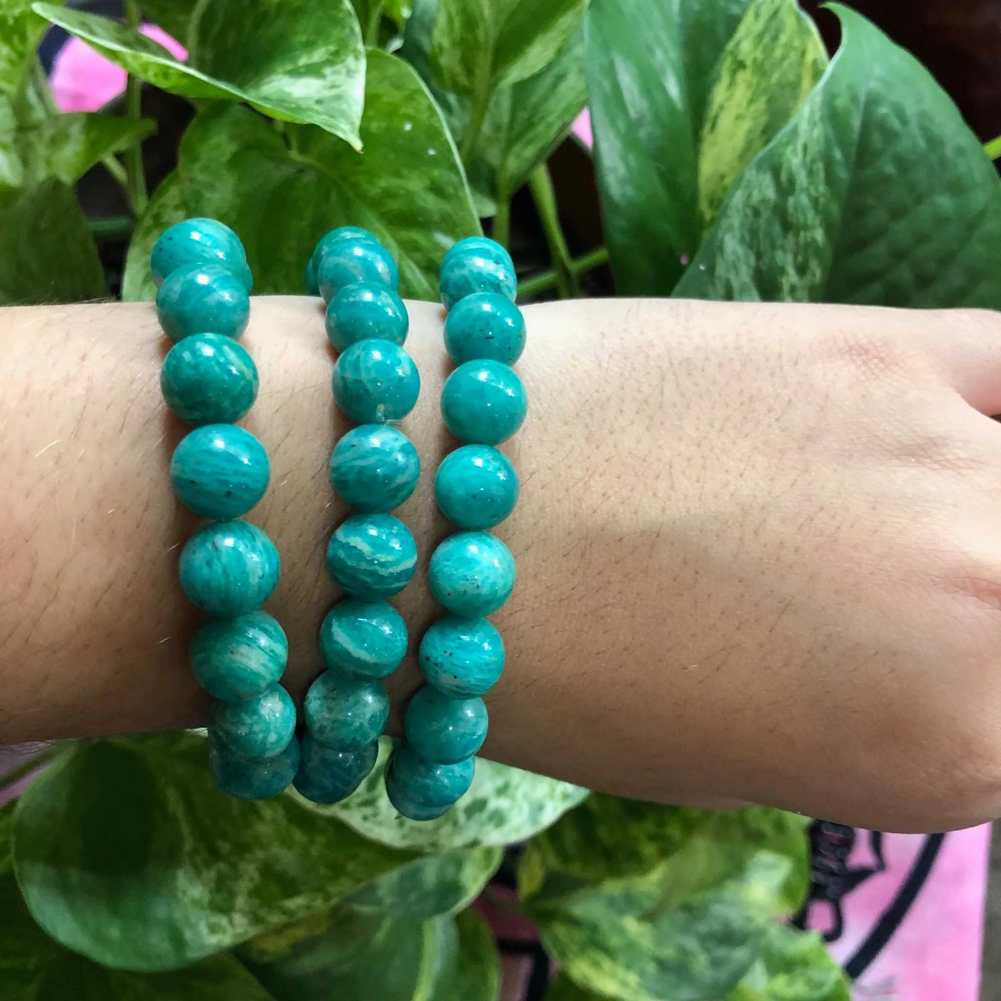 Russian Amazonite Gemstone Bracelet 