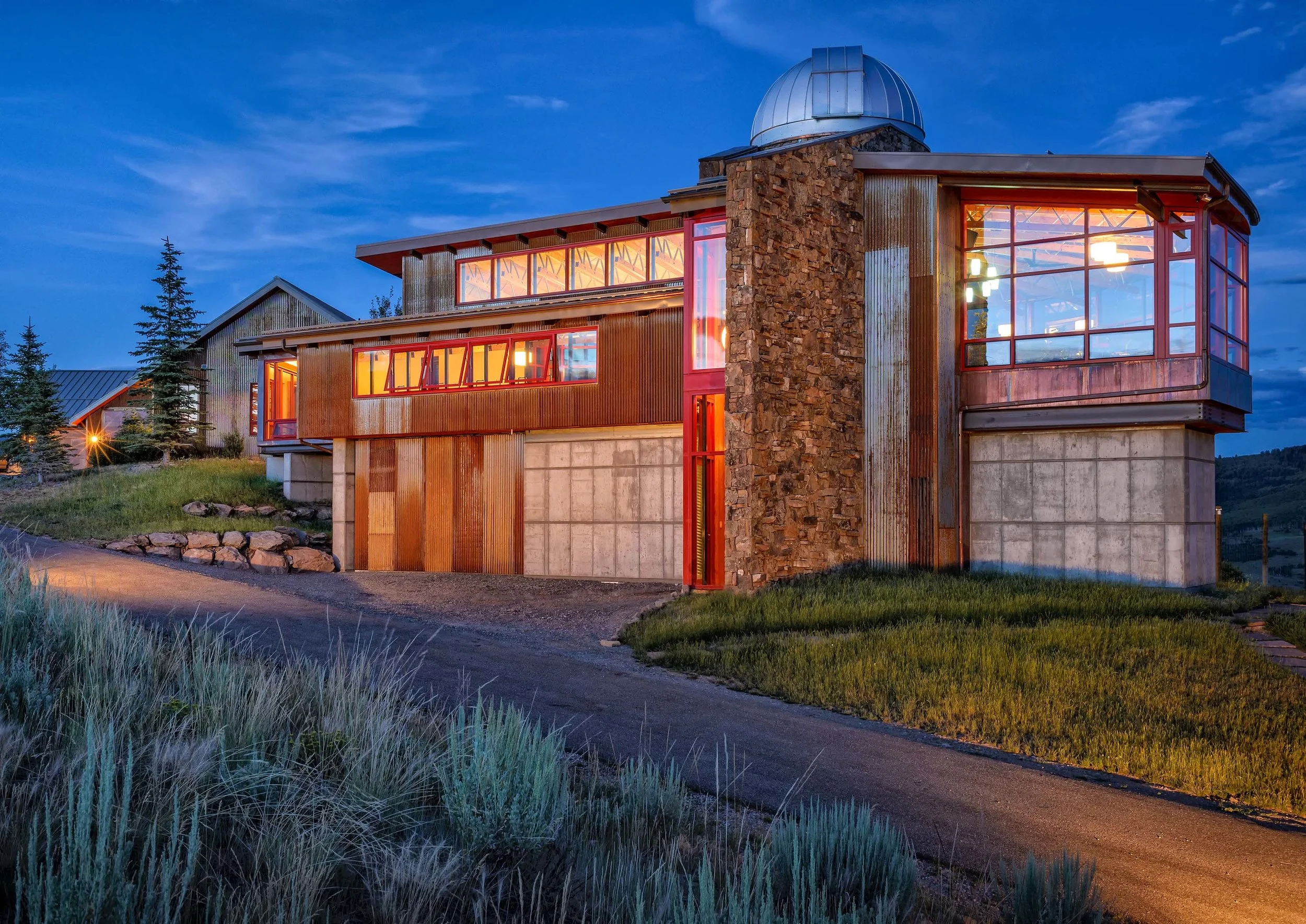 House exterior with walkway