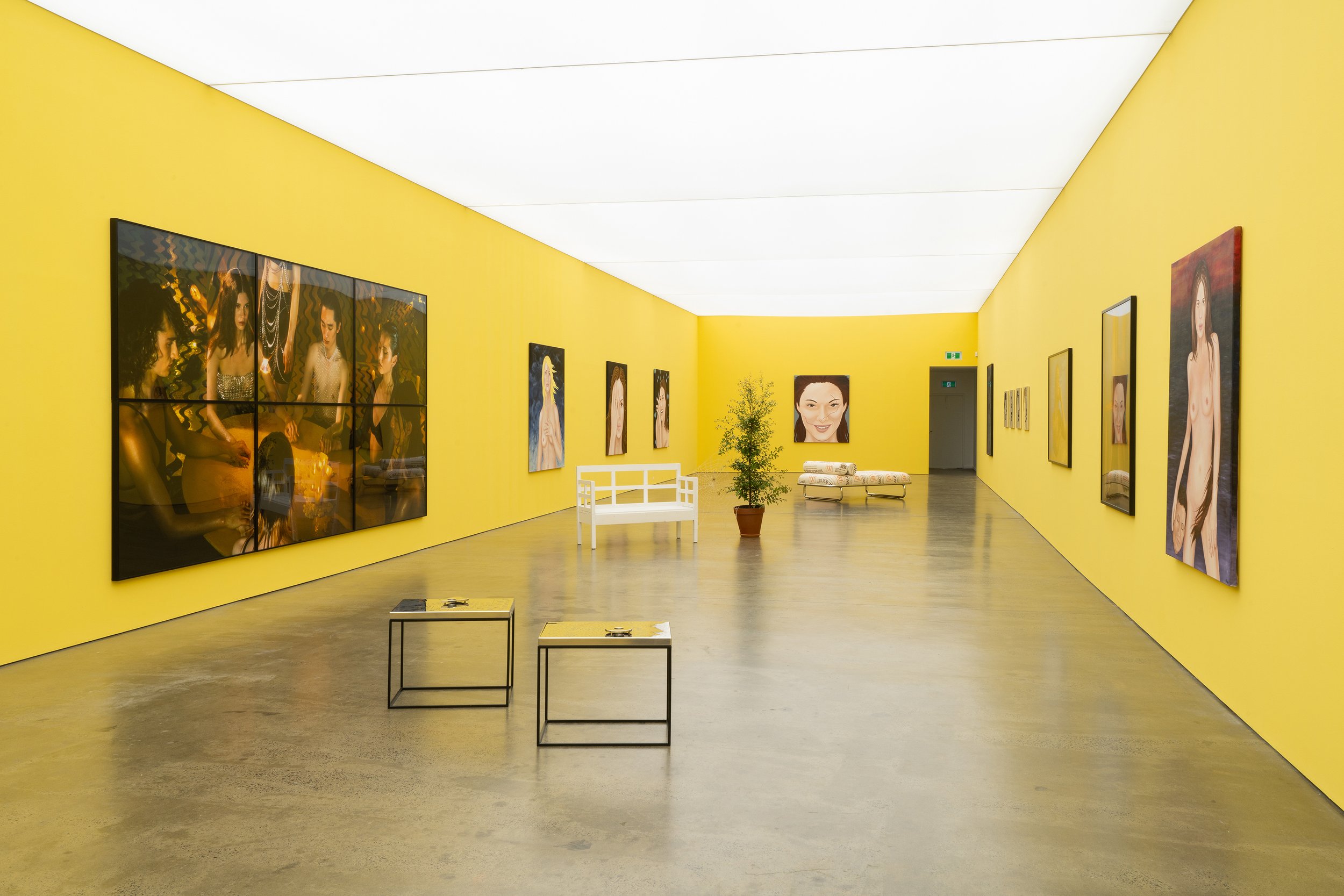 Maria Kozic x Darren Sylvester a two person exhibition of recent and historical works by Maria Kozic and Darren Sylvester at the Brunswick gallery. A curated selection of photographic, painted and sculptural works, the exhibition offers a rar