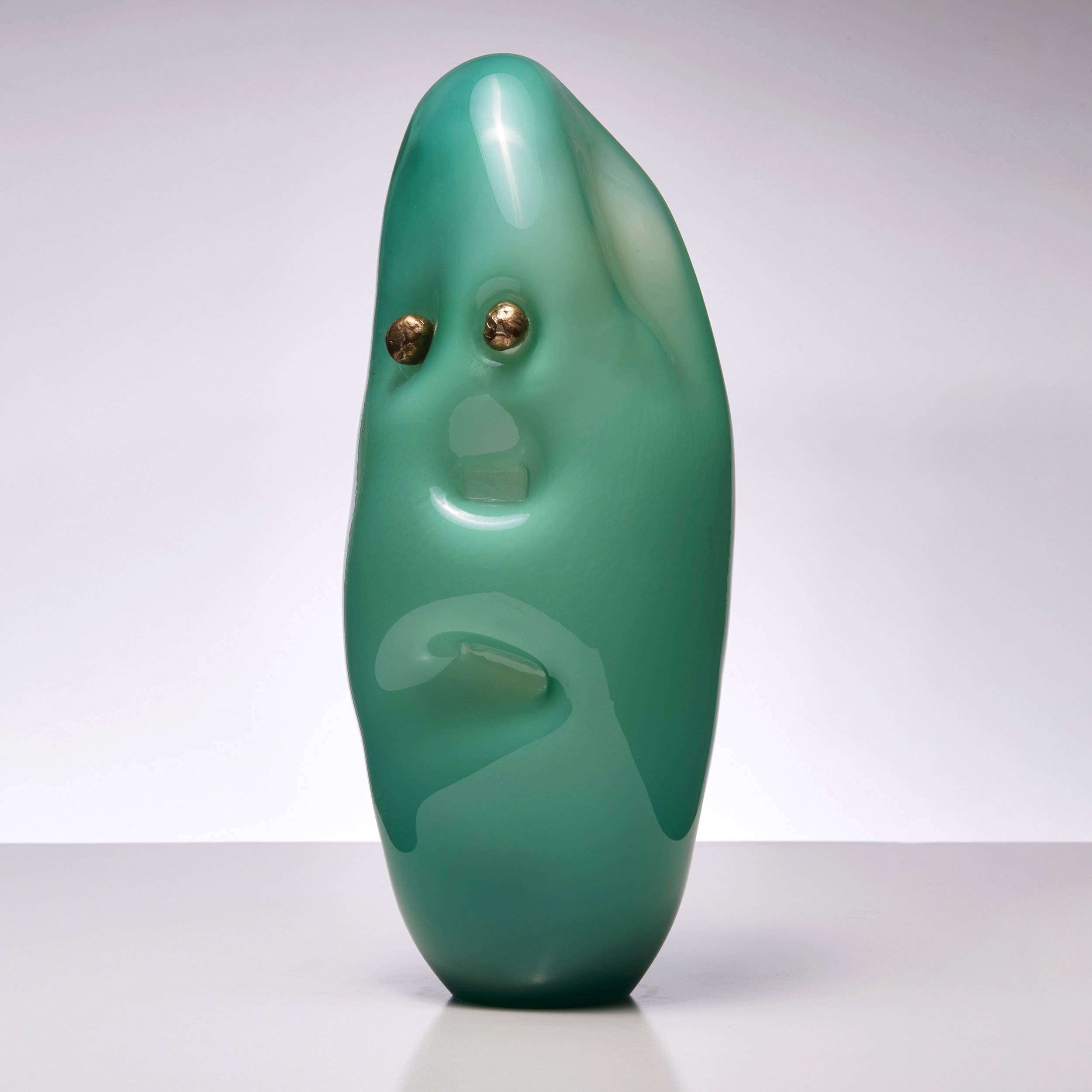 Buttons 2024 hand blown glass, bronze, 46 x 20 x 20 cm