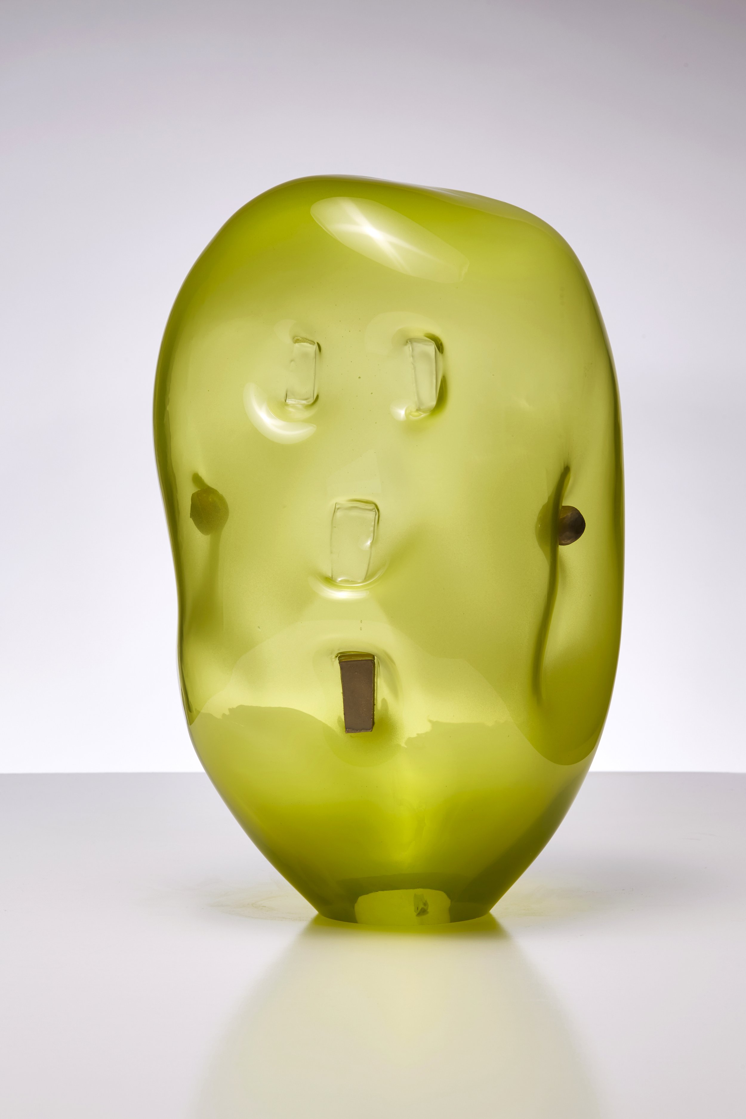 Crispin 2024 hand blown glass, bronze, 41 x 23 x 23 cm