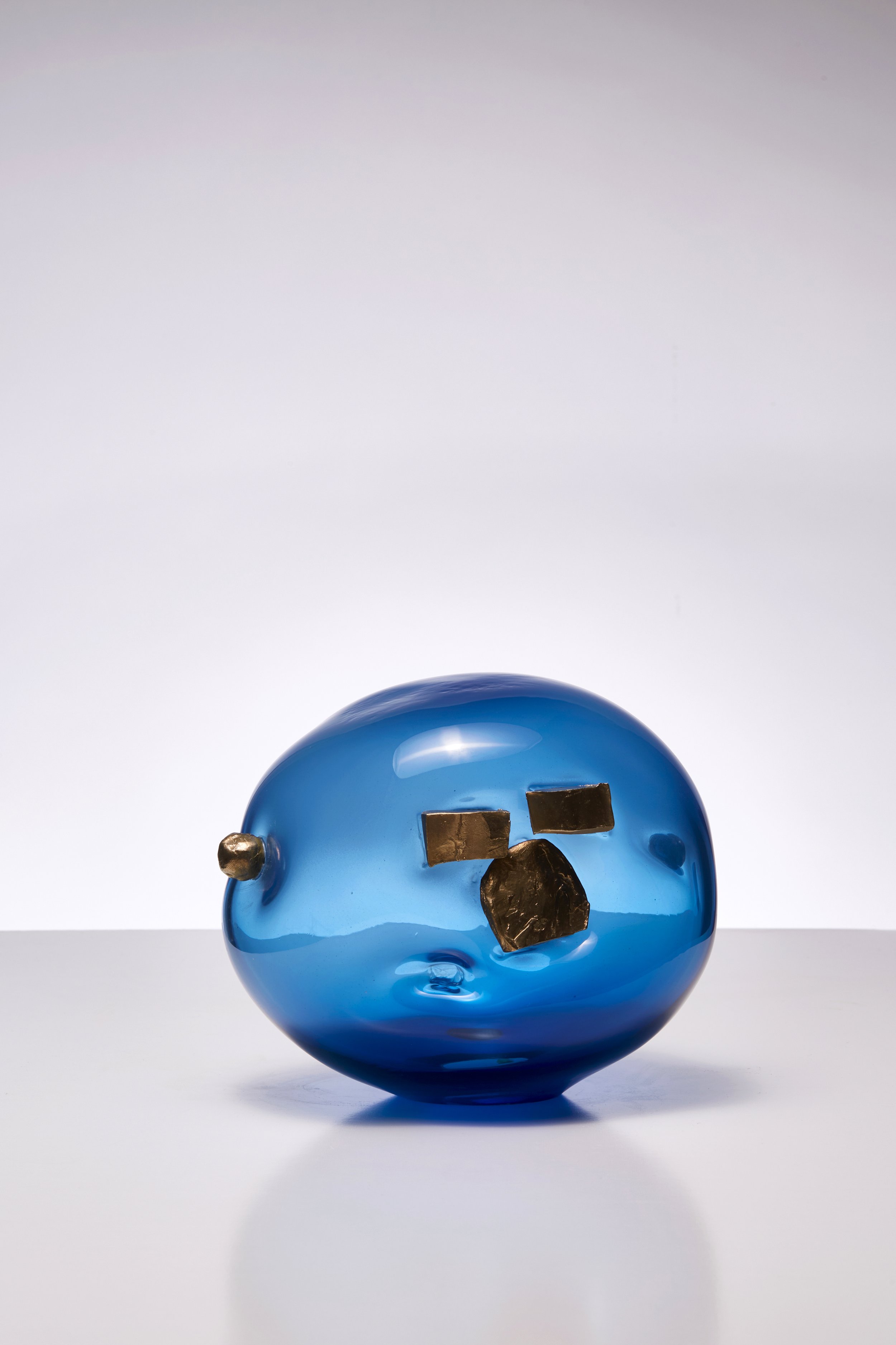 Ernie 2024 hand blown glass, bronze, 20 x 22 x 22 cm
