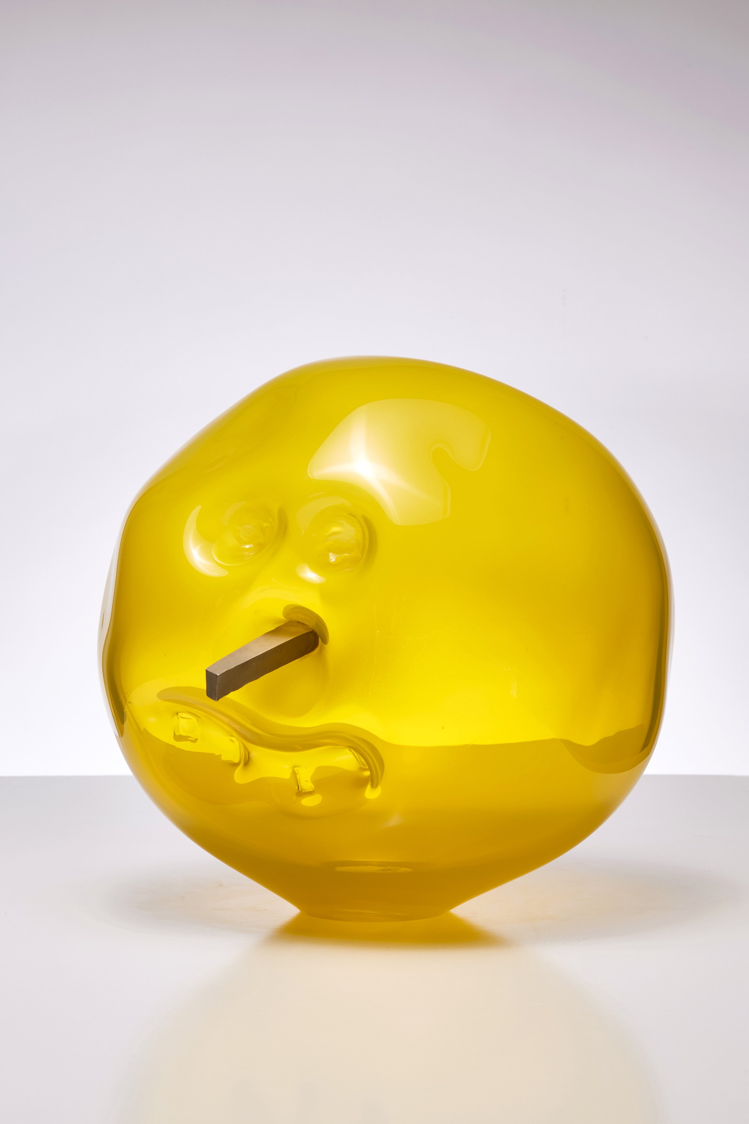 Fizzy 2024 hand blown glass, bronze, 31 x 32 x 34 cm