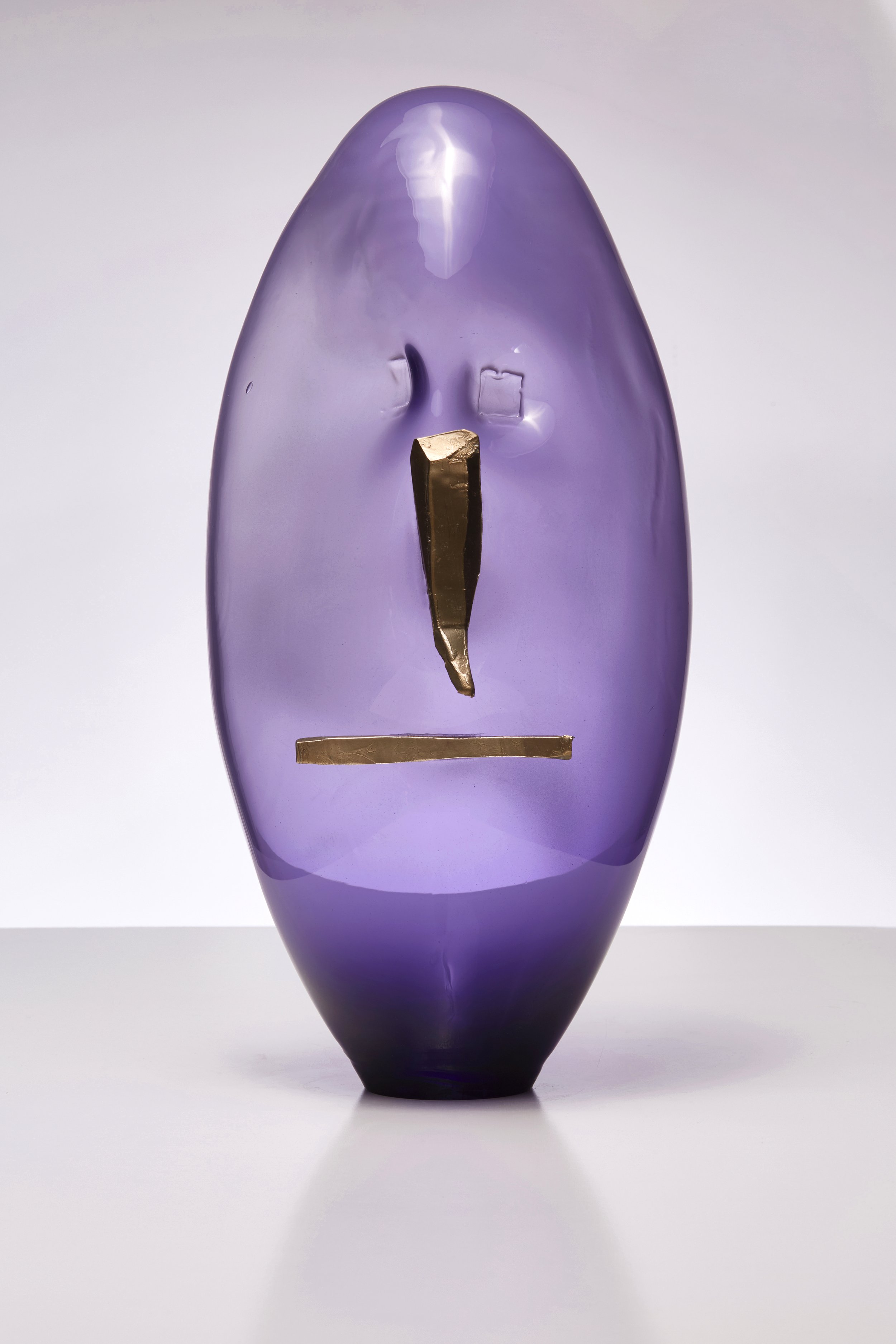 Pierre 2024 hand blown glass, bronze, 47 x 22 x 24 cm