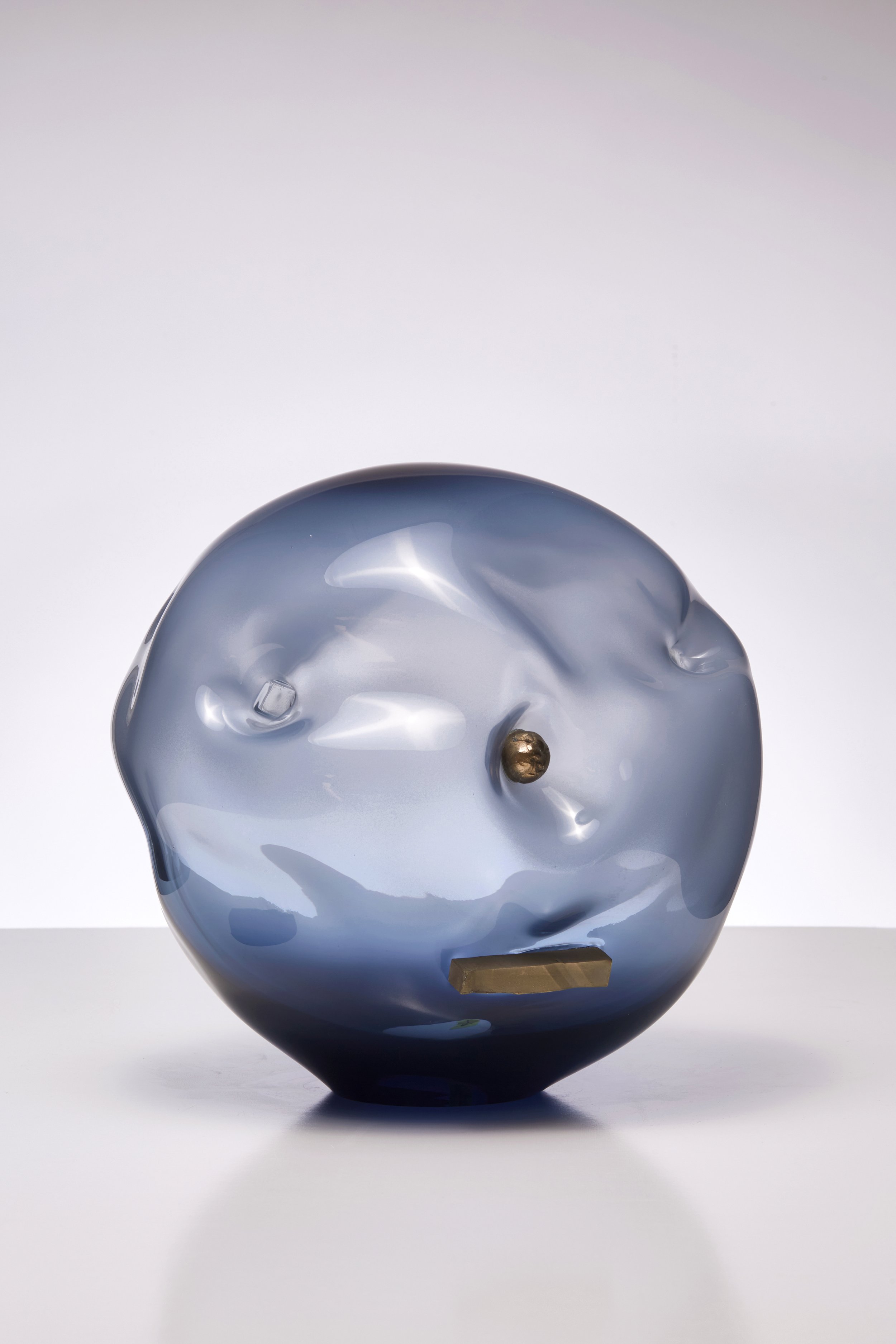 Pom Pom 2024 hand blown glass, bronze, 29 x 29 x 30 cm