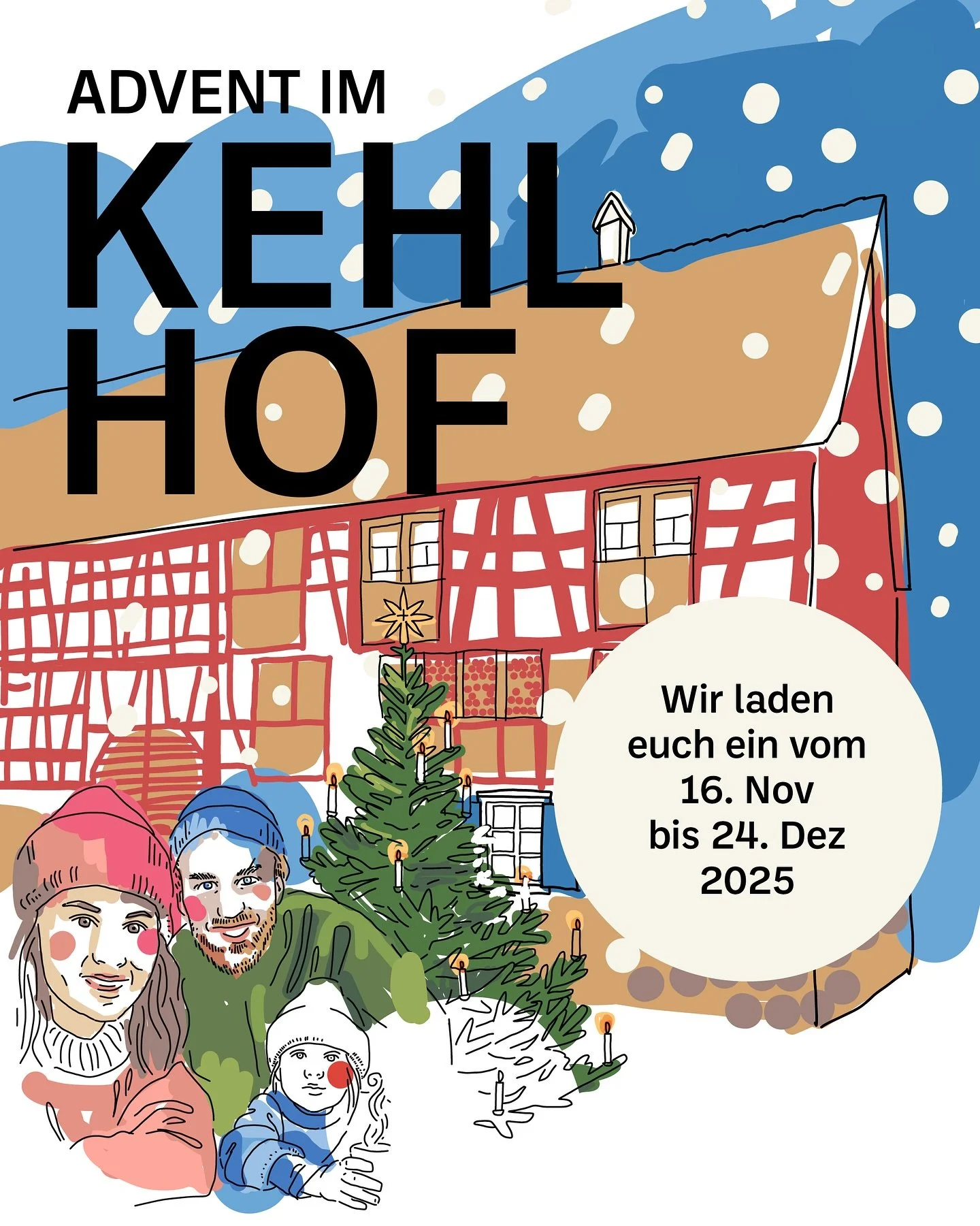 ✨Der Kehlhof wird zum Weihnachtsstall
Wir &ouml;ffnen unsere T&uuml;ren f&uuml;r die Adventszeit.✨

Vom 16. November bis 24. Dezember wird&rsquo;s bei uns warm, kreativ und lebendig.
In der Stube knistert der Ofen, es duftet nach Kaffee und frischem 