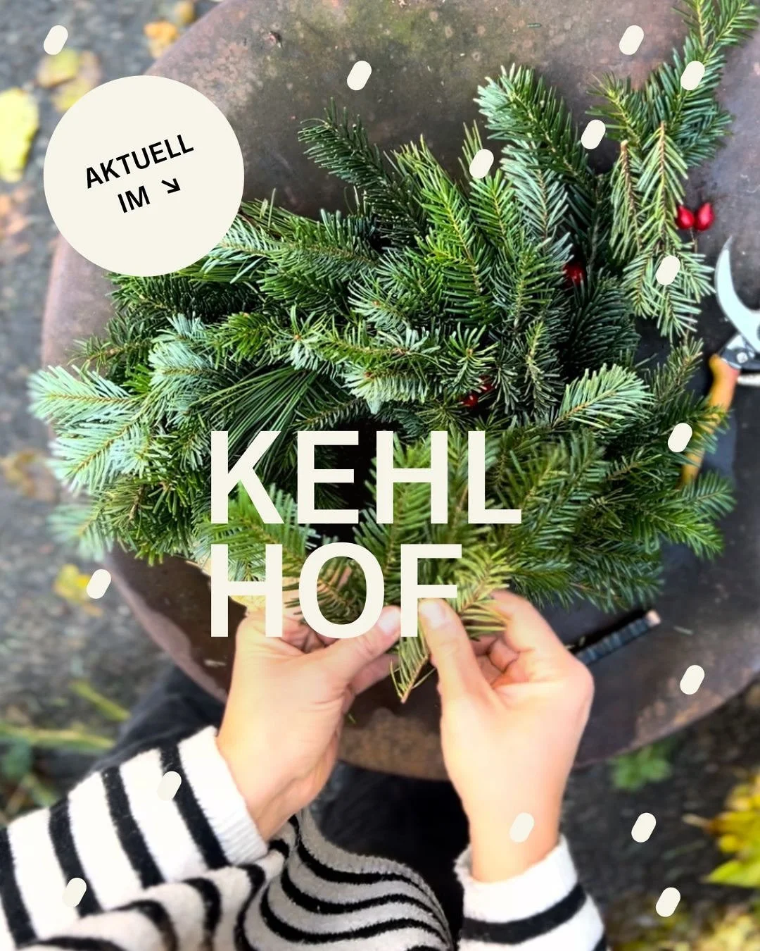 Diesen Sonntag im Kehlhof stehen die ersten Winter Workshops an.

Nach unserer wundersch&ouml;nen Er&ouml;ffnung letztes Wochenende geht&rsquo;s jetzt richtig los:
Unser erster Workshop-Sonntag steht an, voller Kreativit&auml;t, W&auml;rme &amp; Geme