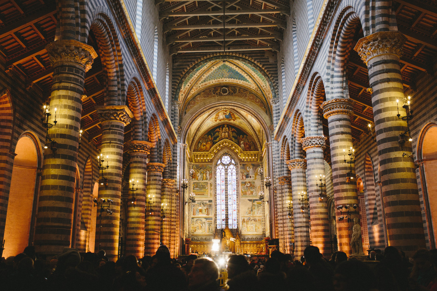  Inside the Duomo, packed for a concert 